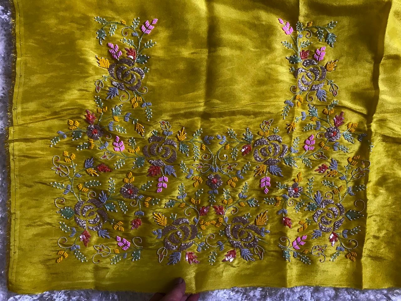 Premium Zari tissue silk saree Partywear sarees - Saffronfashionindia