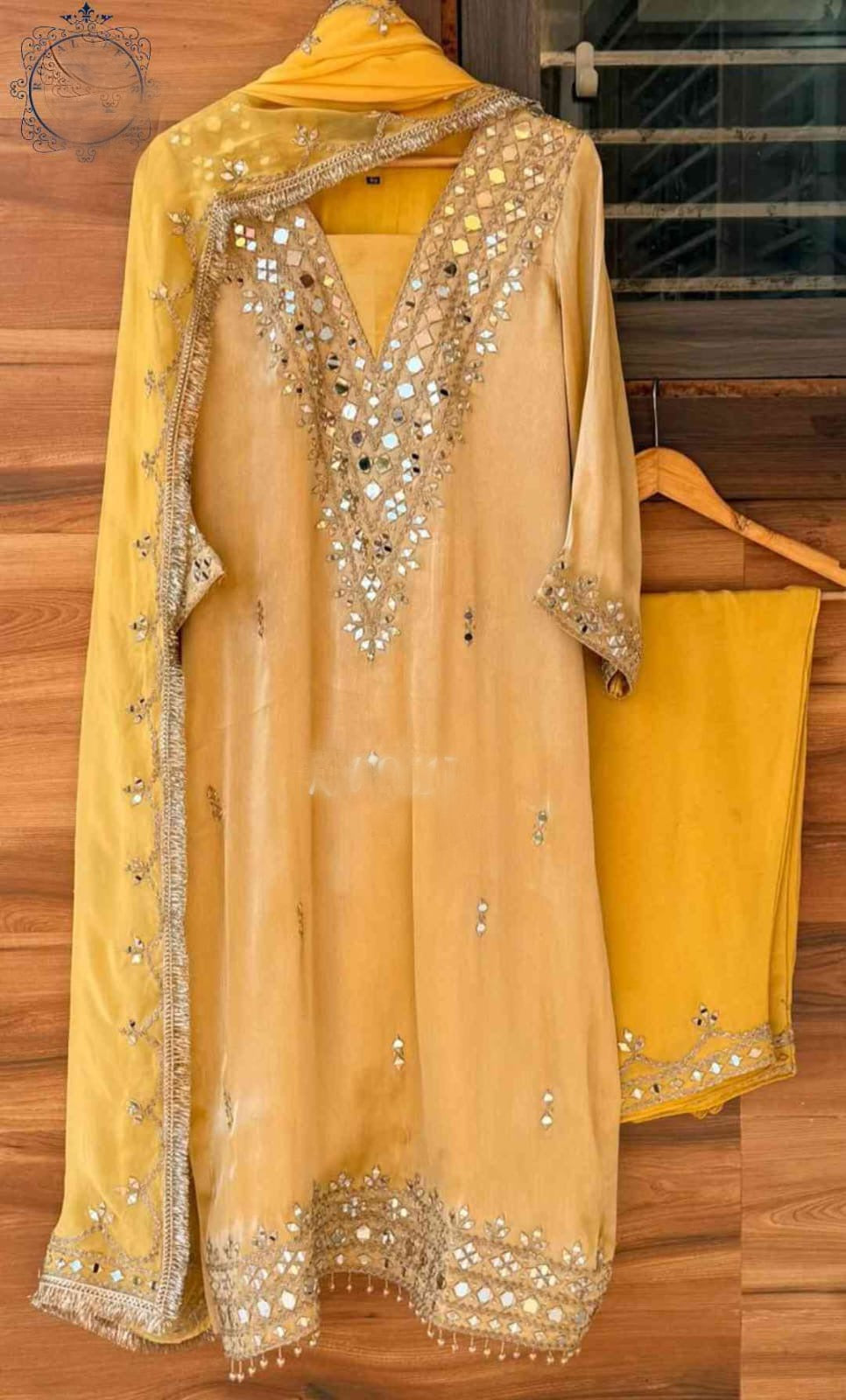 Bridesmaid tissue stitched dress women dresses Saffronfashionindia
