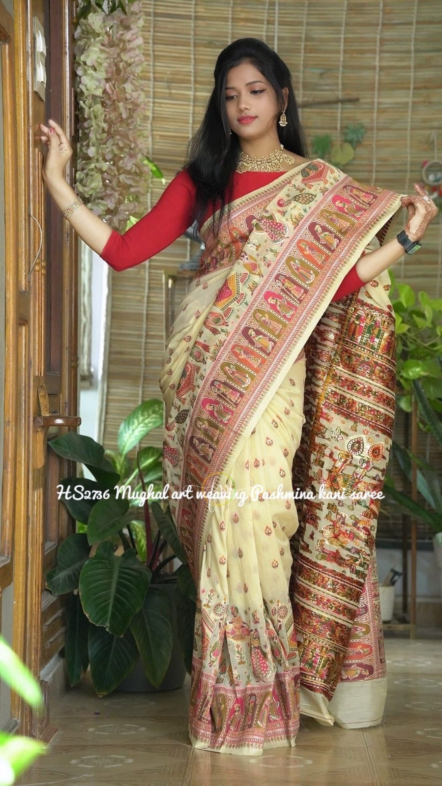 Kani silk Indian heritage saree silk saree - Saffronfashionindia