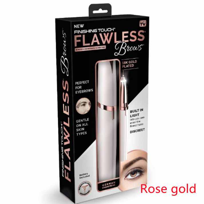Flawlessly Brows Electric Eyebrow Remover SaffronFashion