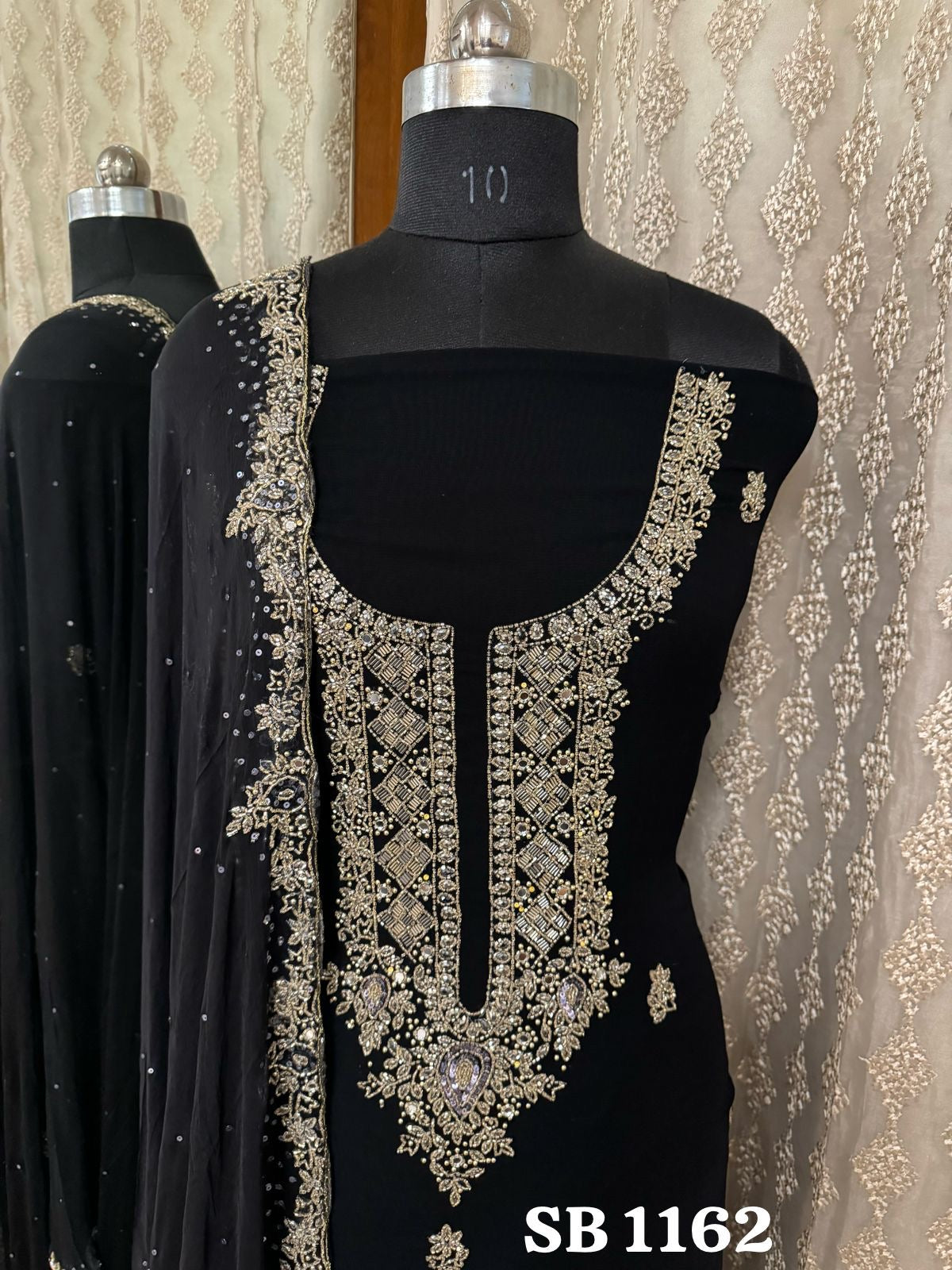 Rivash Gorgette Salwar suit Indian Salwar kameez - Saffronfashionindia