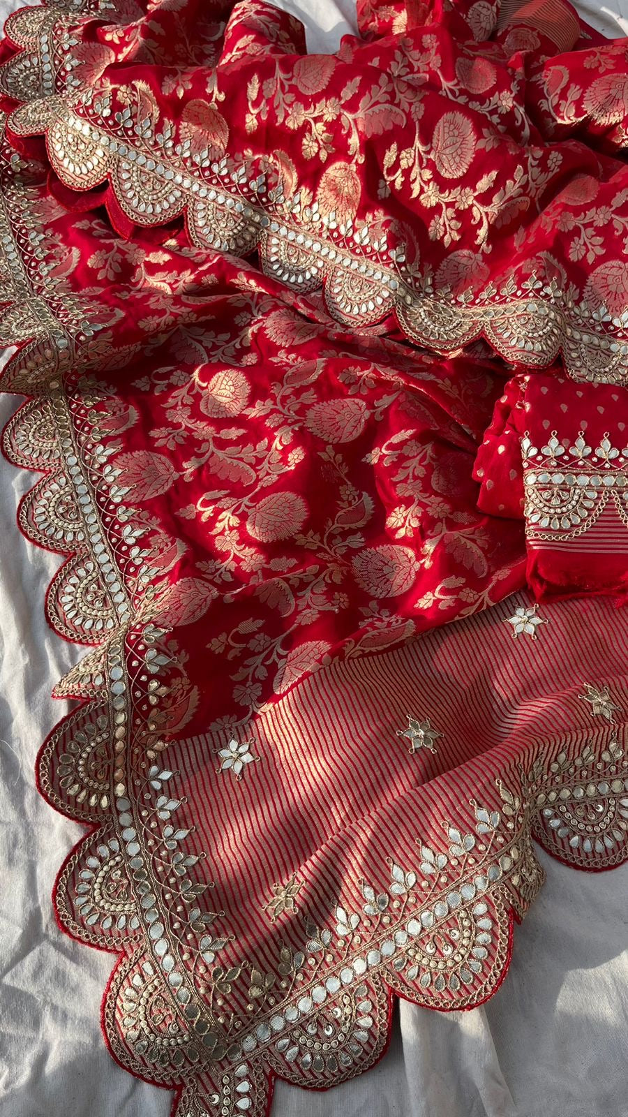 Sultana Khaddi Gorgette Saree Traditional Sarees - Saffronfashionindia