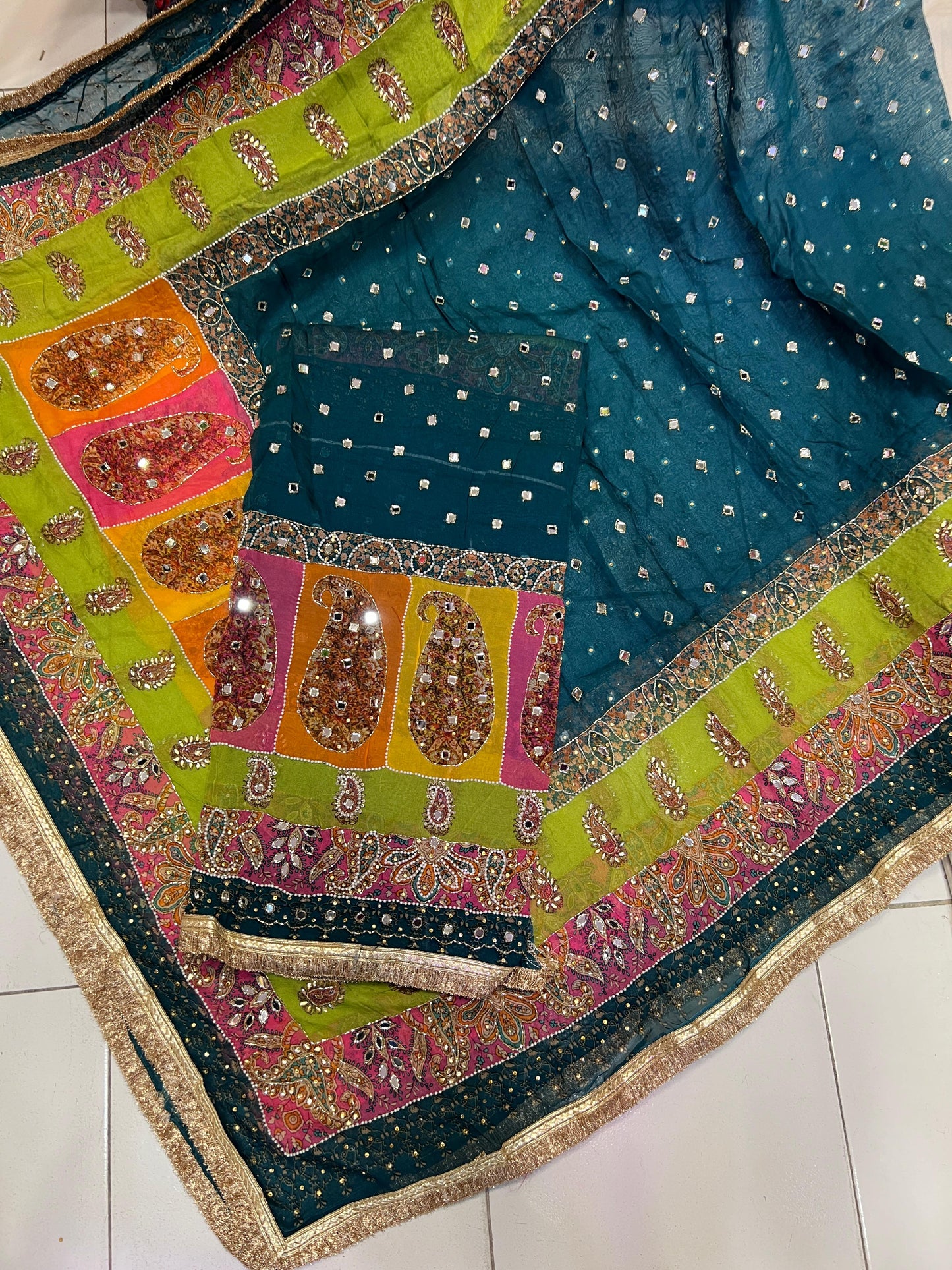 Pivash organza salwar suit punjabi suit - Saffronfashionindia