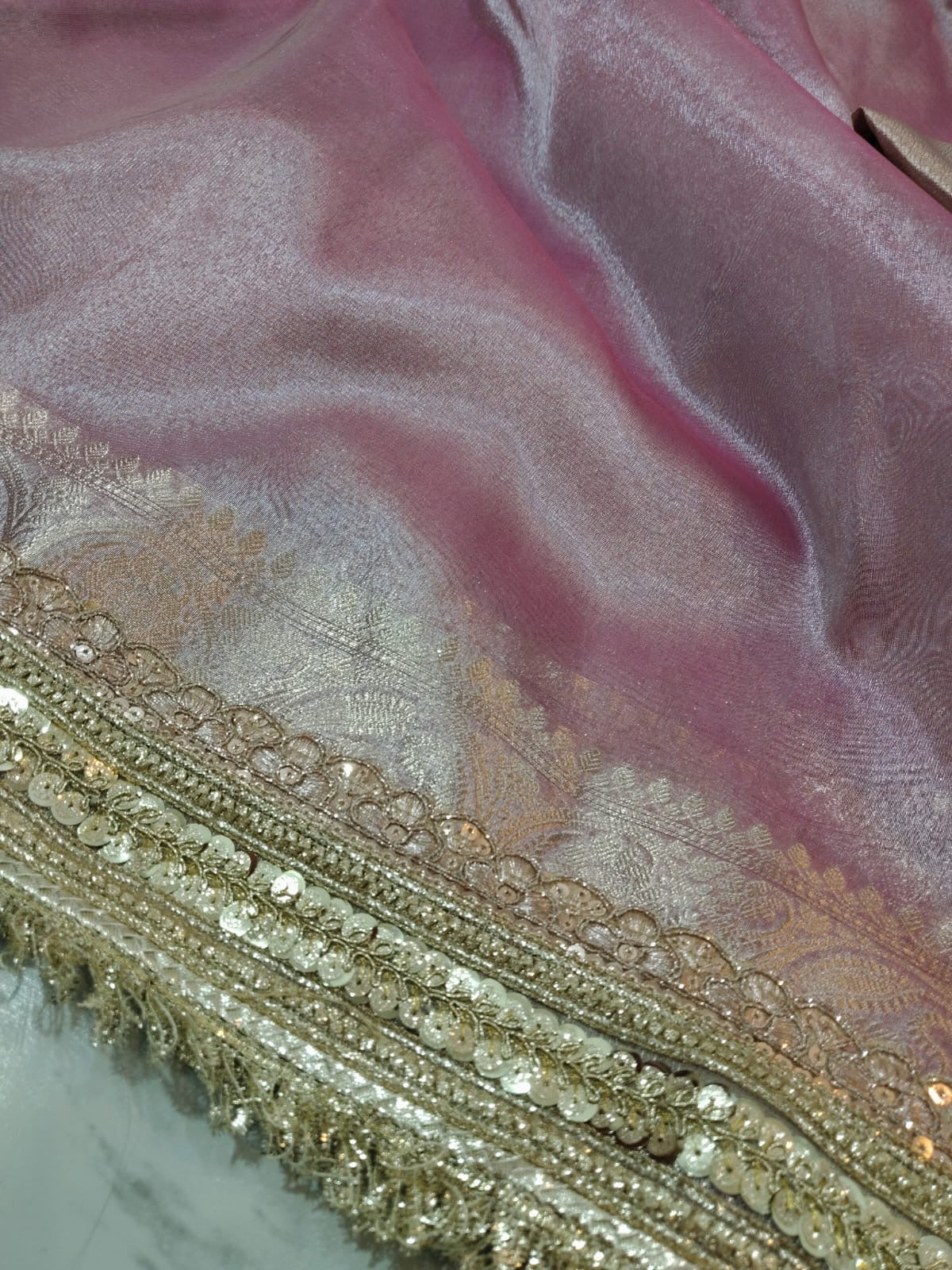 Rivani soft tissue saree Banarsi silk dares Indian sari SaffronFashion