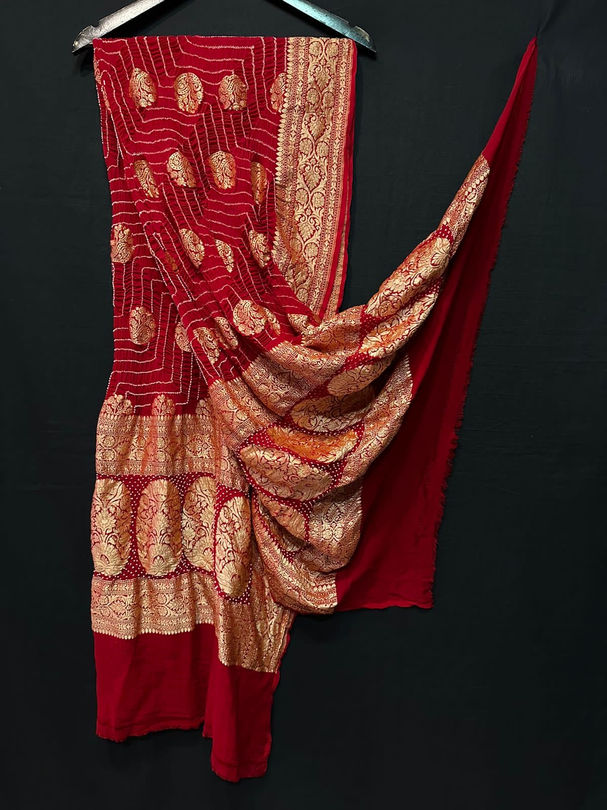 Rai bandhej bandhani dupatta/Exclusive dupatta - Saffronfashionindia