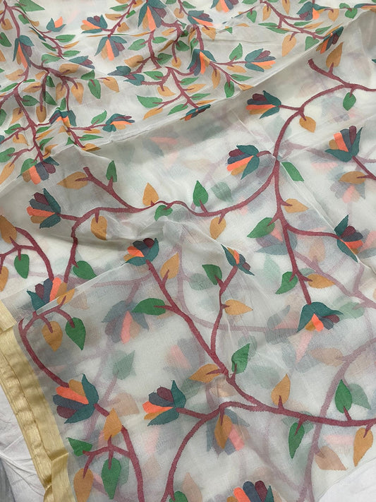 Rashik Bengal Tantuj jamdani sarees - Saffronfashionindia