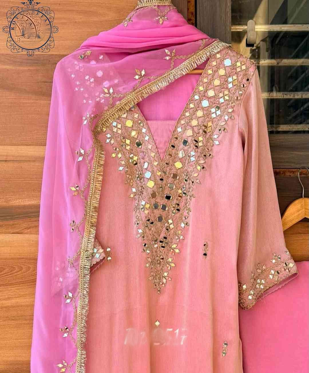 Bridesmaid tissue stitched dress women dresses Saffronfashionindia