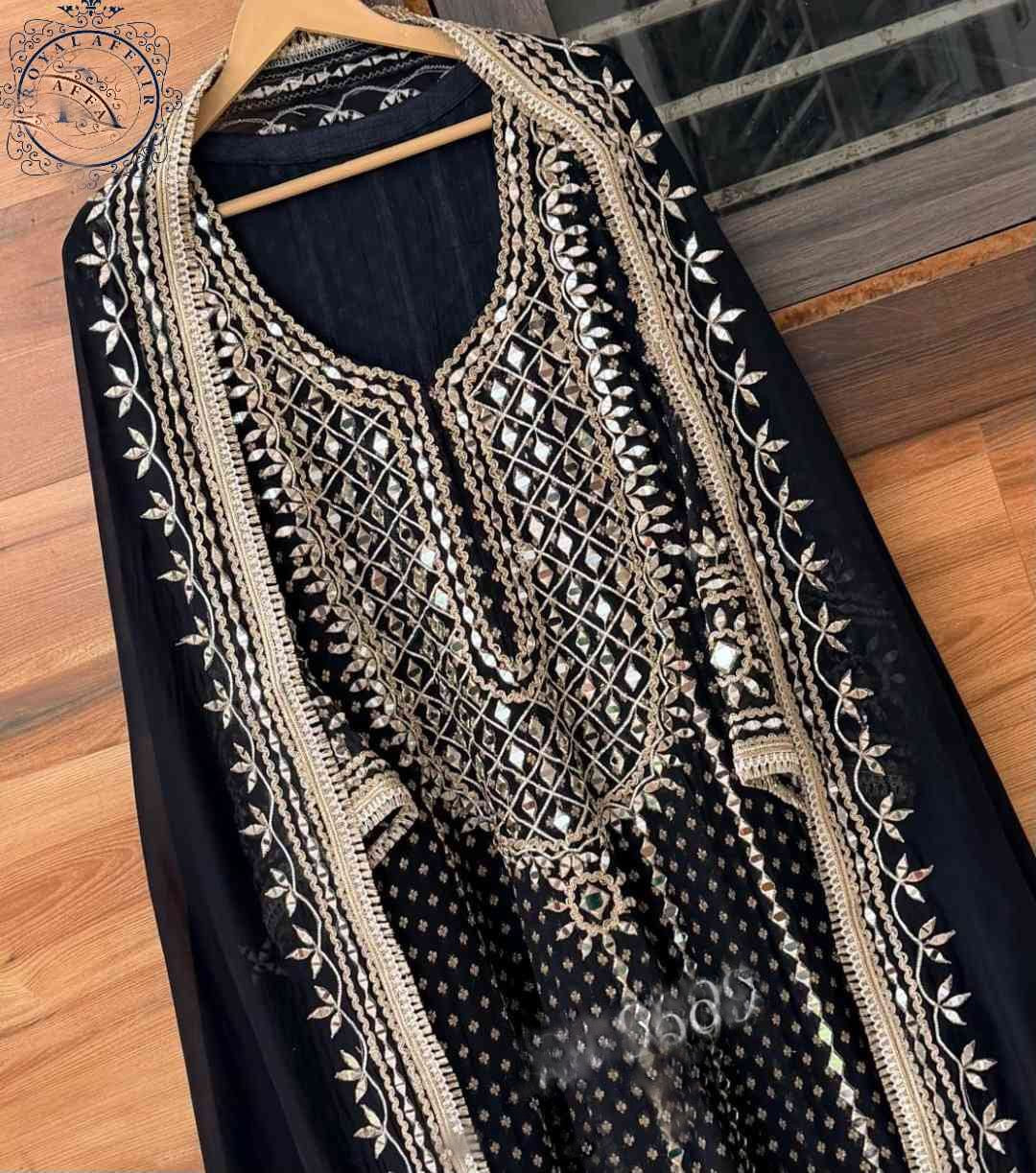 Designer inspired stitched Anarkali dress bridesmaids dresses SaffronFashion