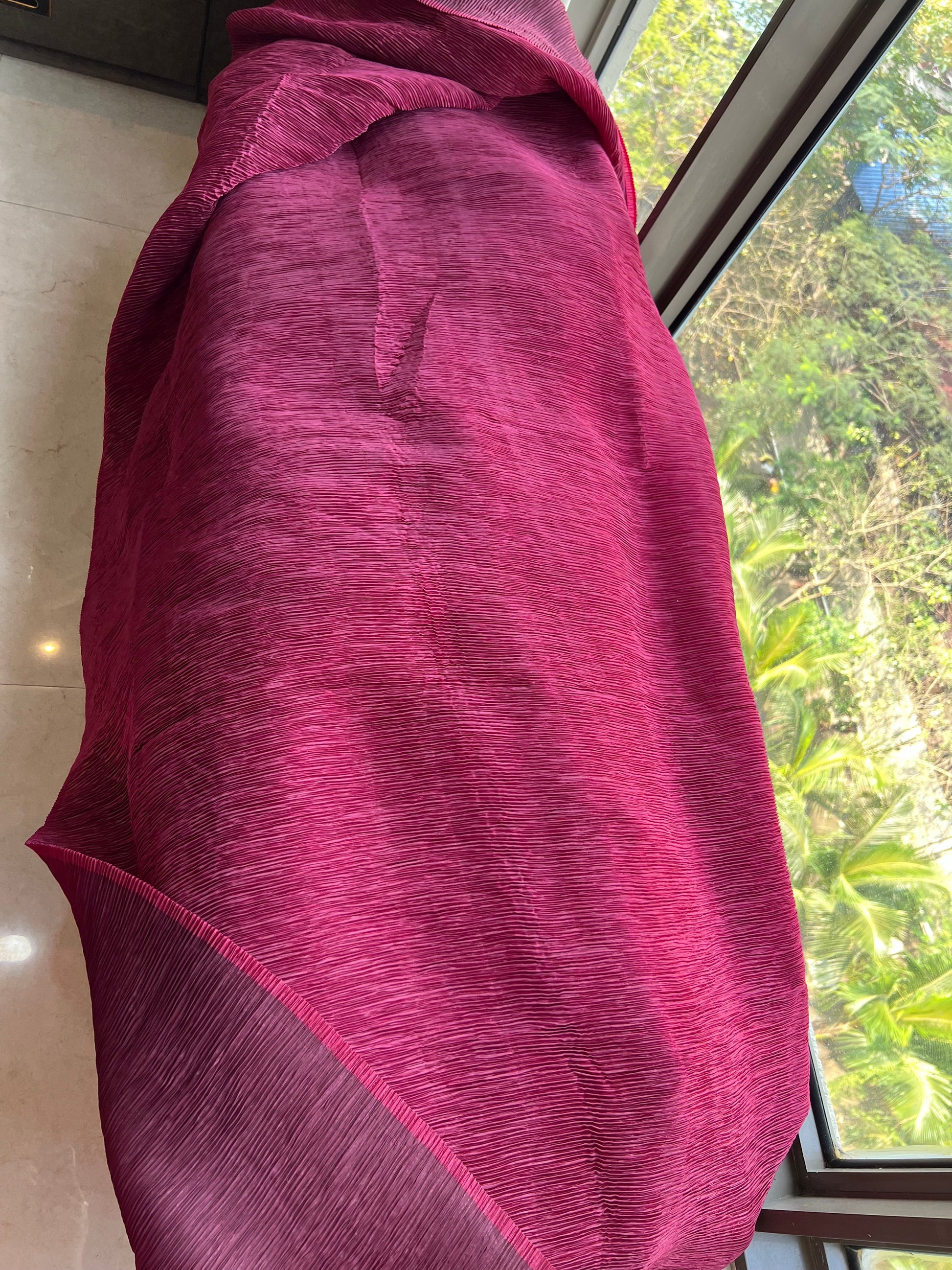 Ruffles saree Partywear sari Celebrity Bollywood sari blouse SaffronFashion
