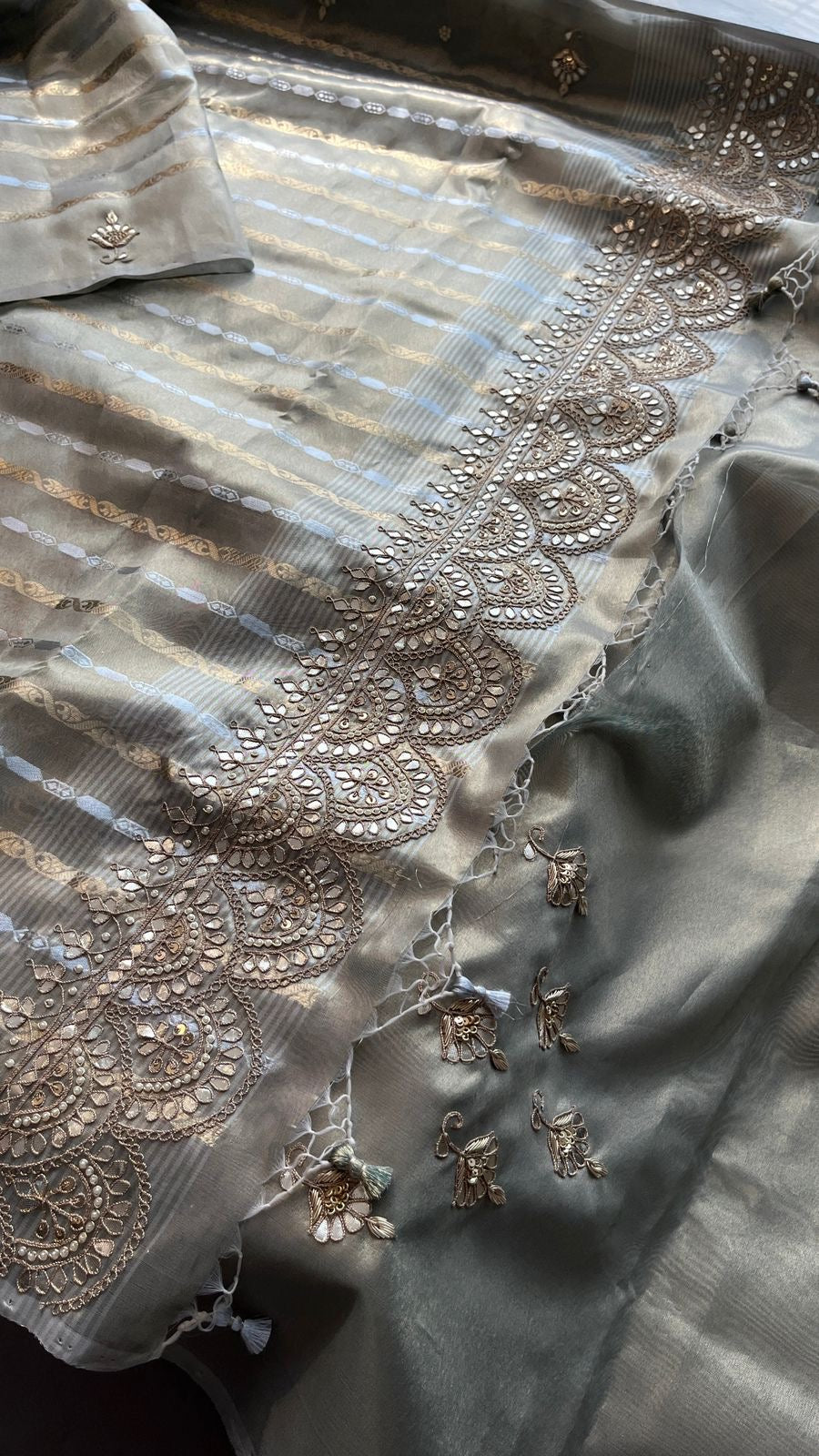 Handloom tissue silk saree soft silk saree SaffronFashion
