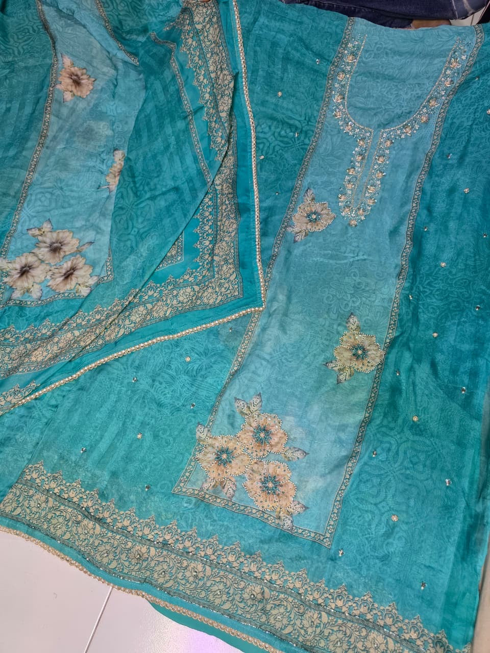 Organza salwar suit punjabi salwar kameez SaffronFashion