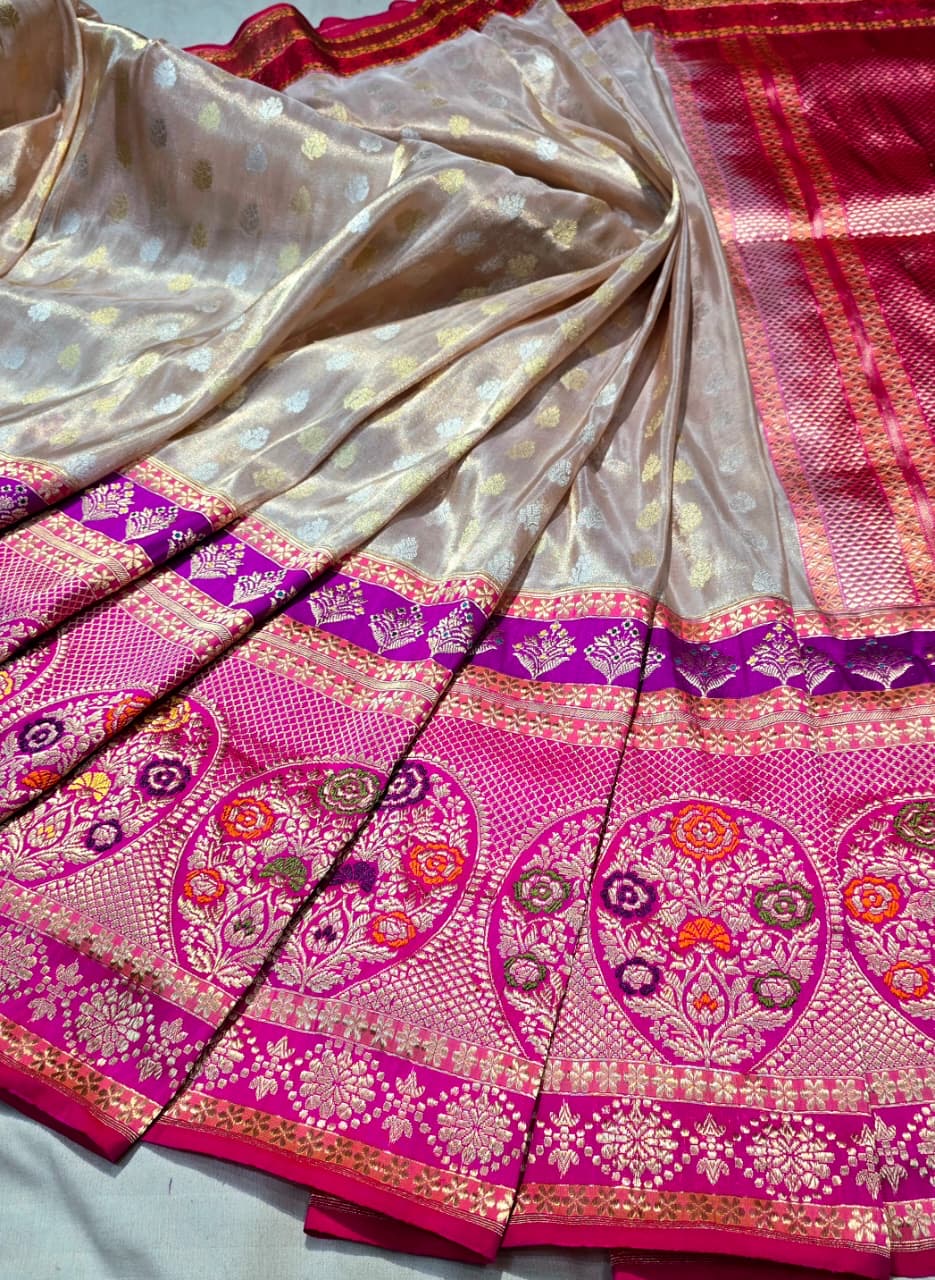 Suvina Banarsi saree katan silk saree Indian sarees