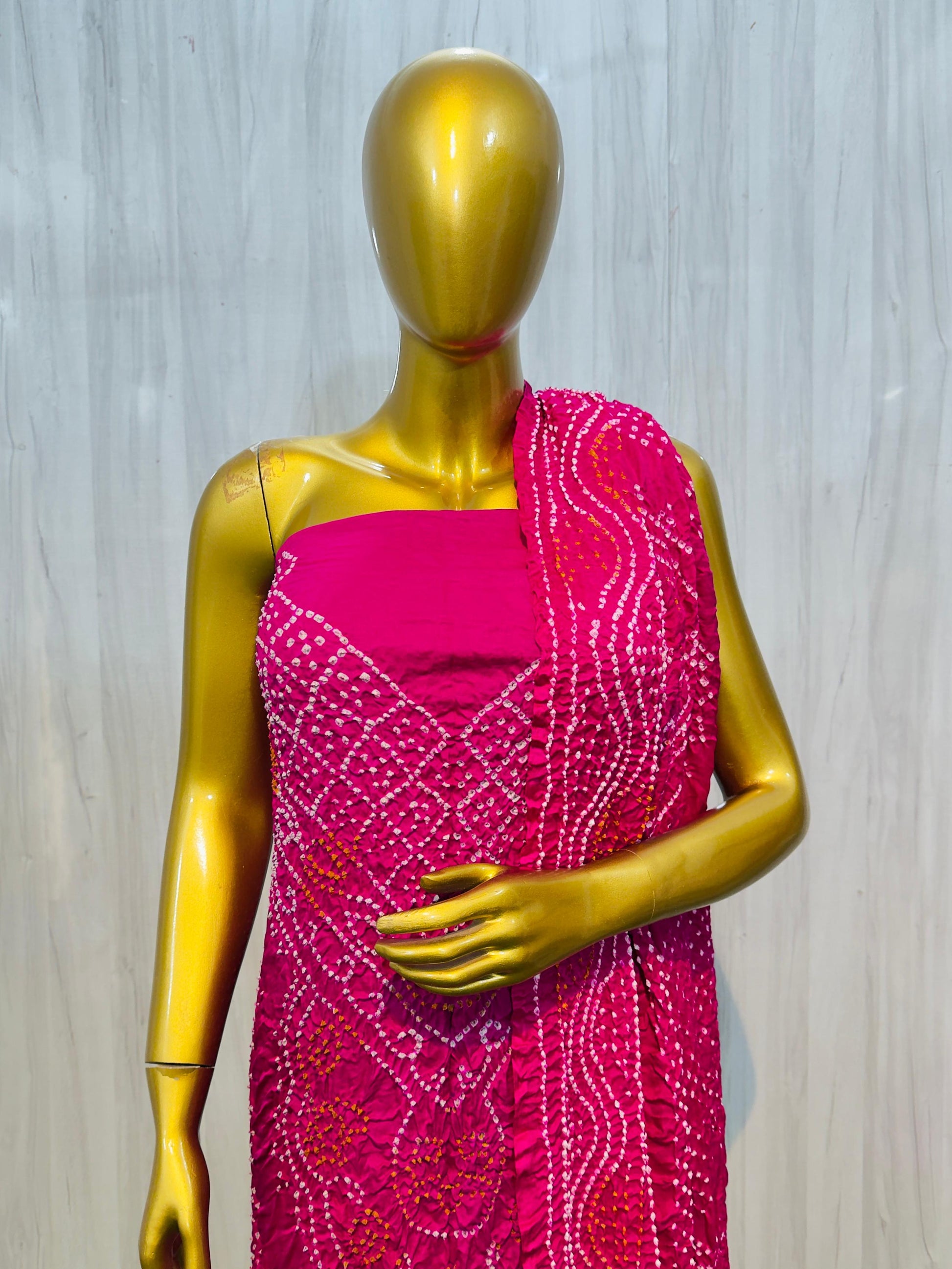 Bandhani salwar suit gajji silk suit women salar suit Indian Salwar kameez Saffronfashionindia