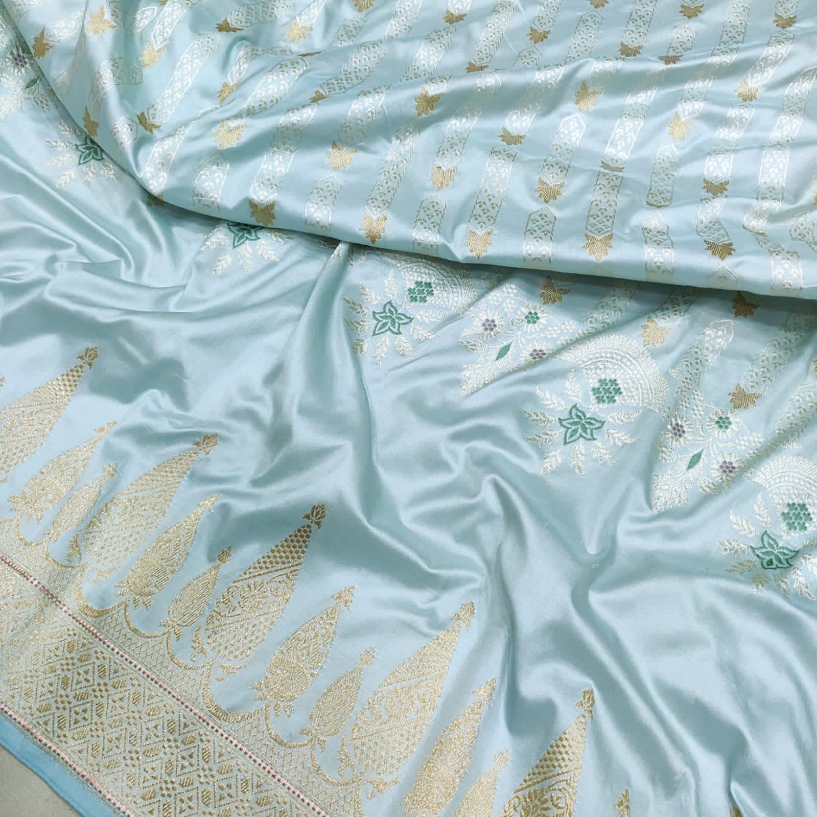 Chameli Katan kadwa exclusive saree - Saffronfashionindia