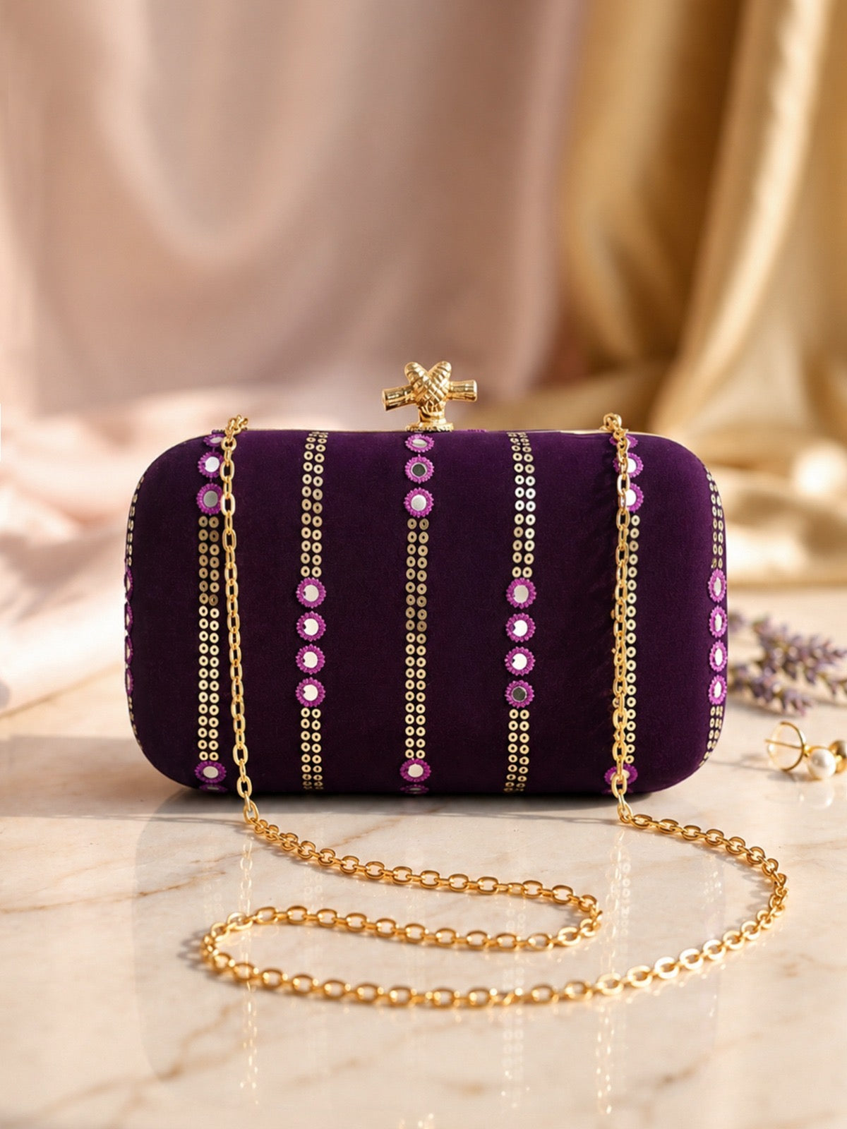 Ethnic embroidery clutch handbags cocktail clutch SaffronFashion