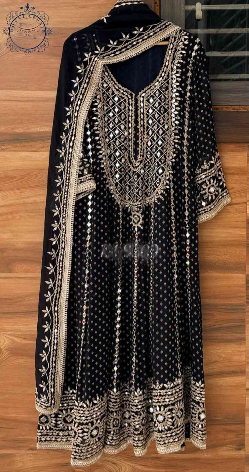 Designer inspired stitched Anarkali dress bridesmaids dresses SaffronFashion