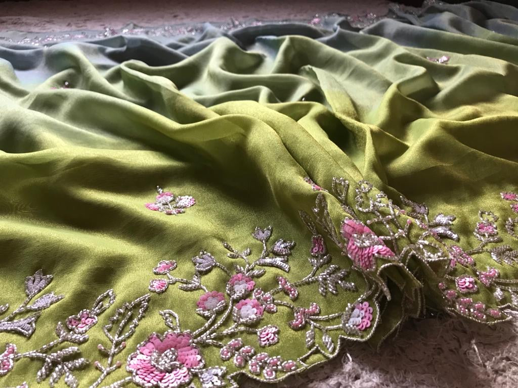 Shaniazi premium tissue organza sarees - Saffronfashionindia