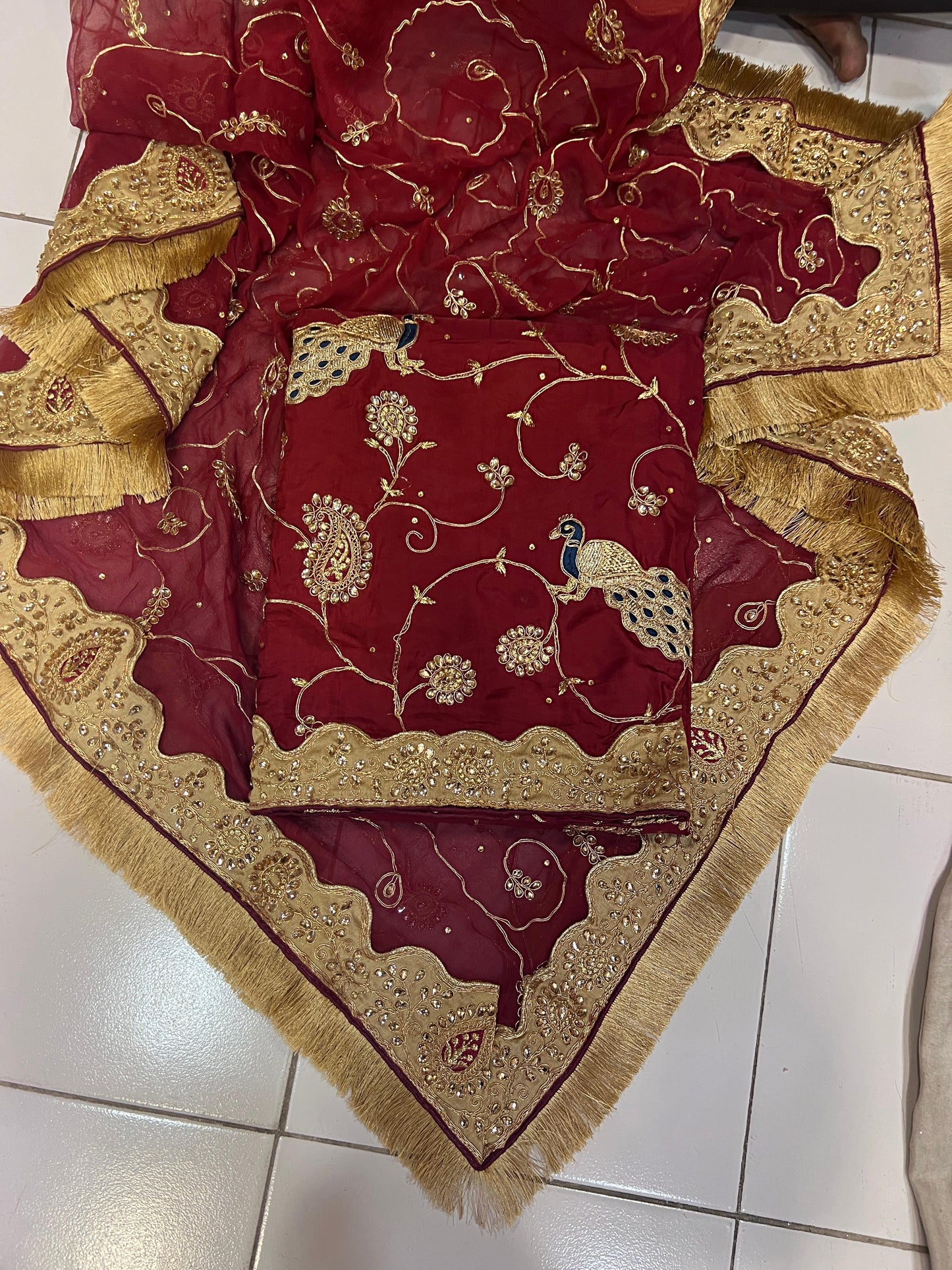 Rumika peacock inspired salwar suit Indian suit - Saffronfashionindia