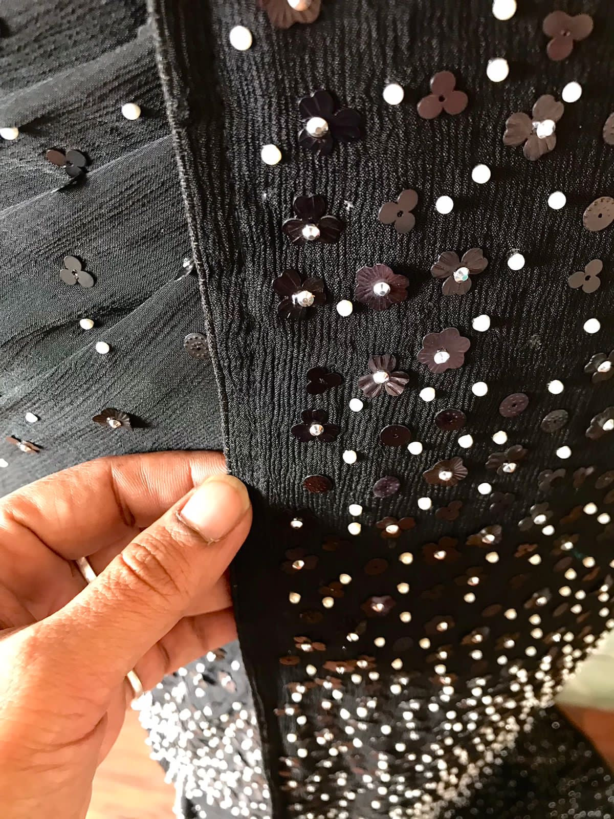 Black sari sequins saree Partywear sarees Indian sari blouse Saffronfashionindia