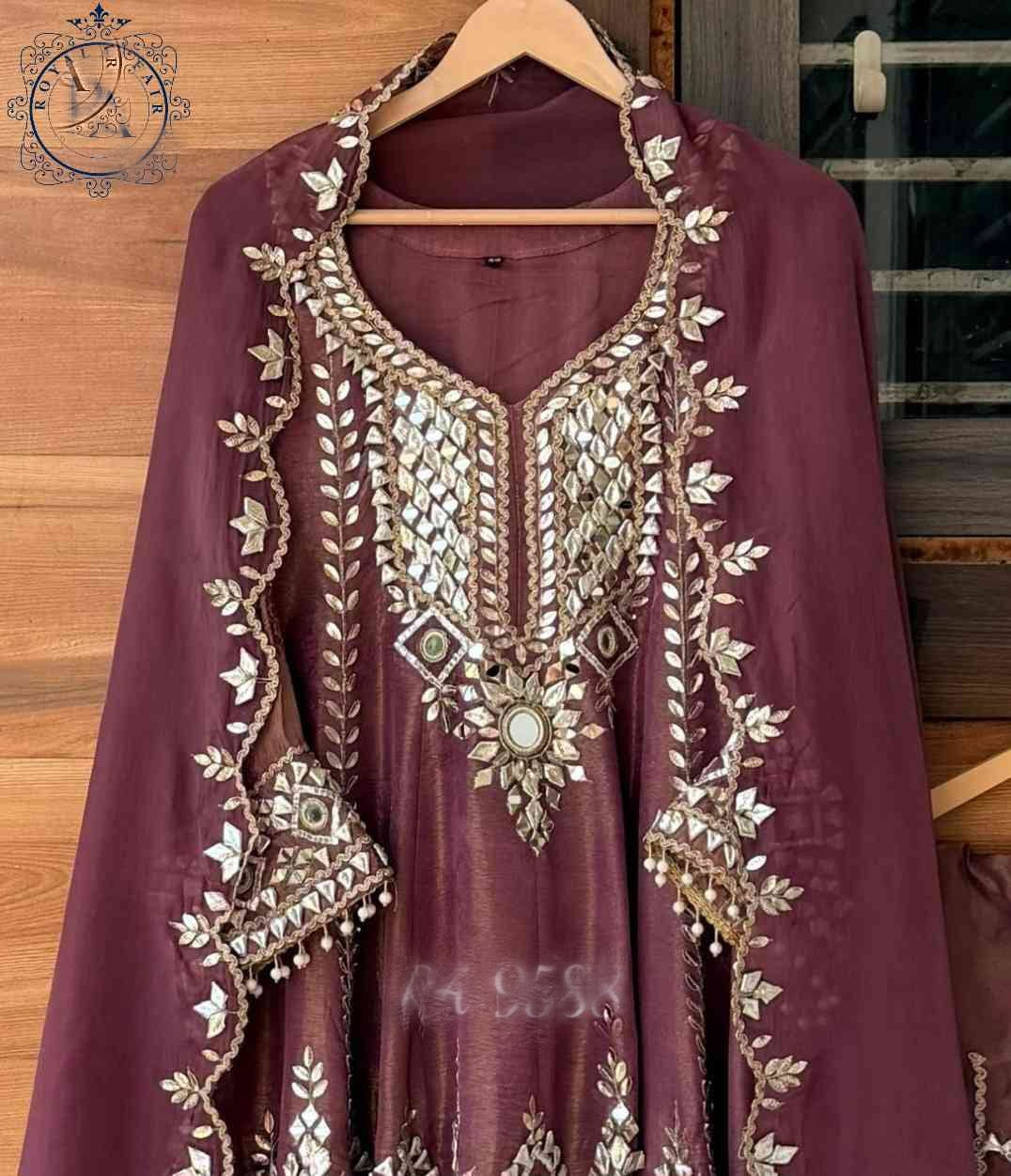 Designer inspired stitched dress wedding dresses gottapatti dress for women SaffronFashion