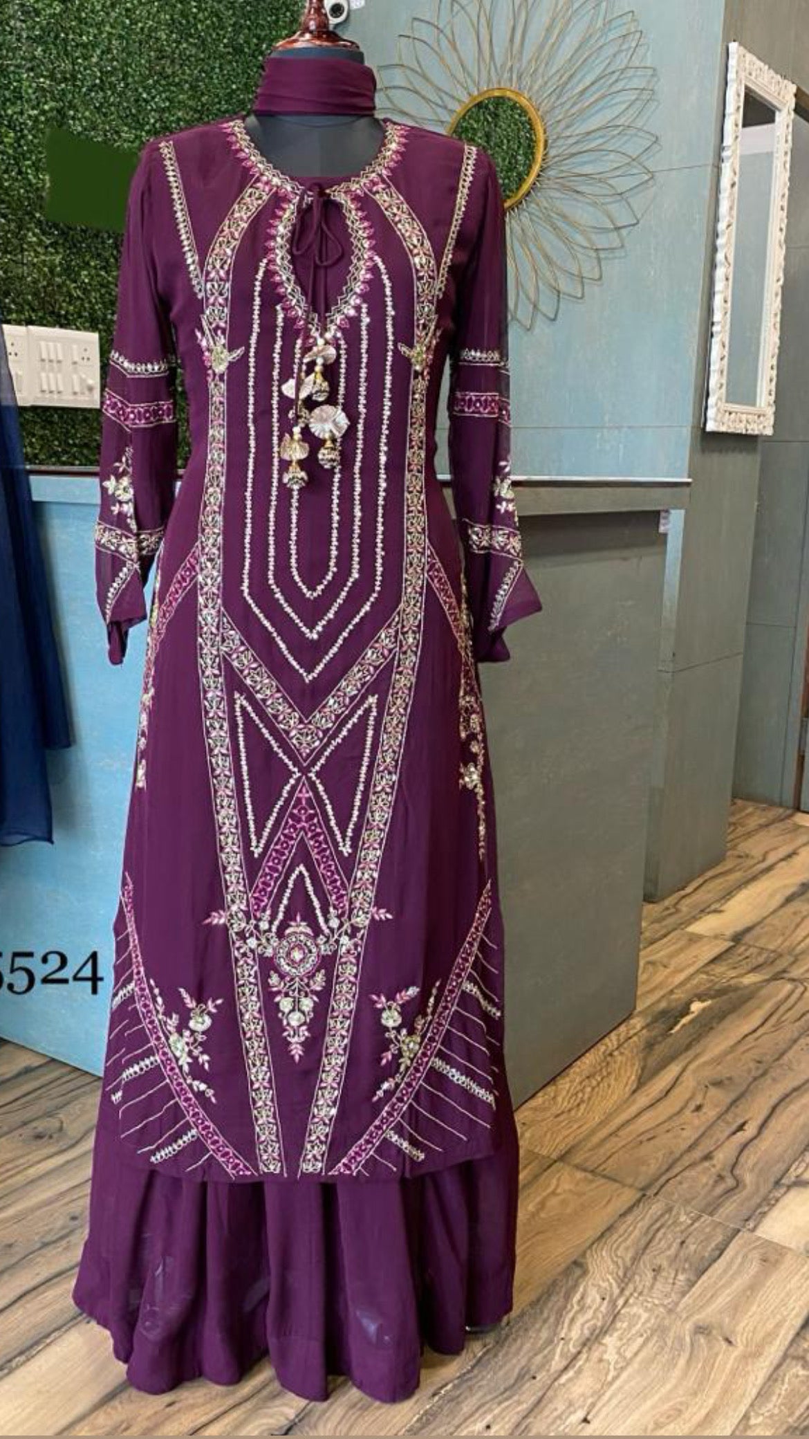 Blossom indowestern dress - Saffronfashionindia