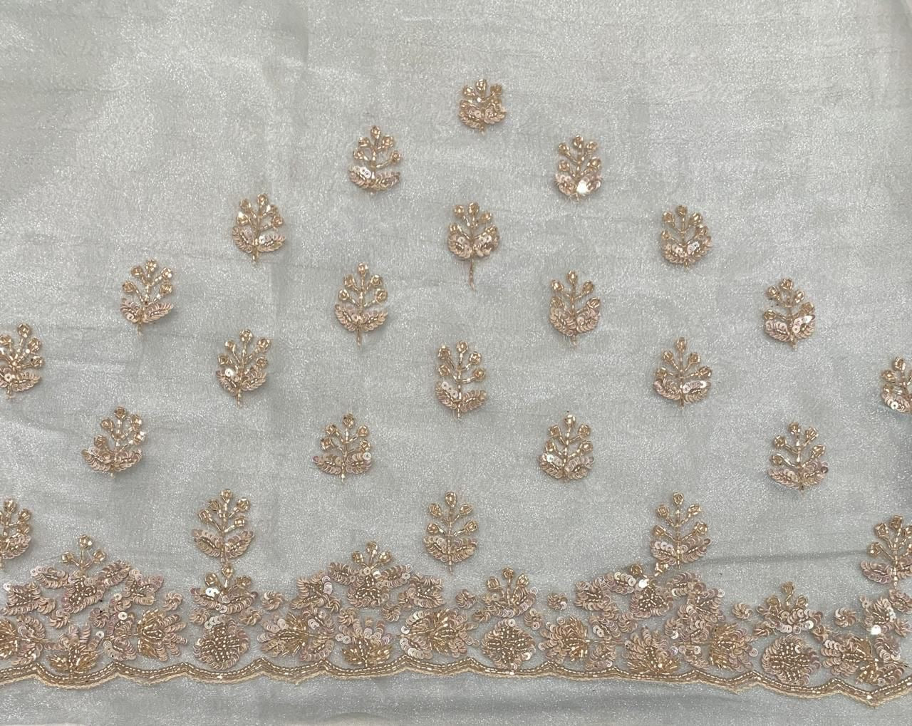 Oliva organza saree handwork saree reception saree blouse - Saffronfashionindia