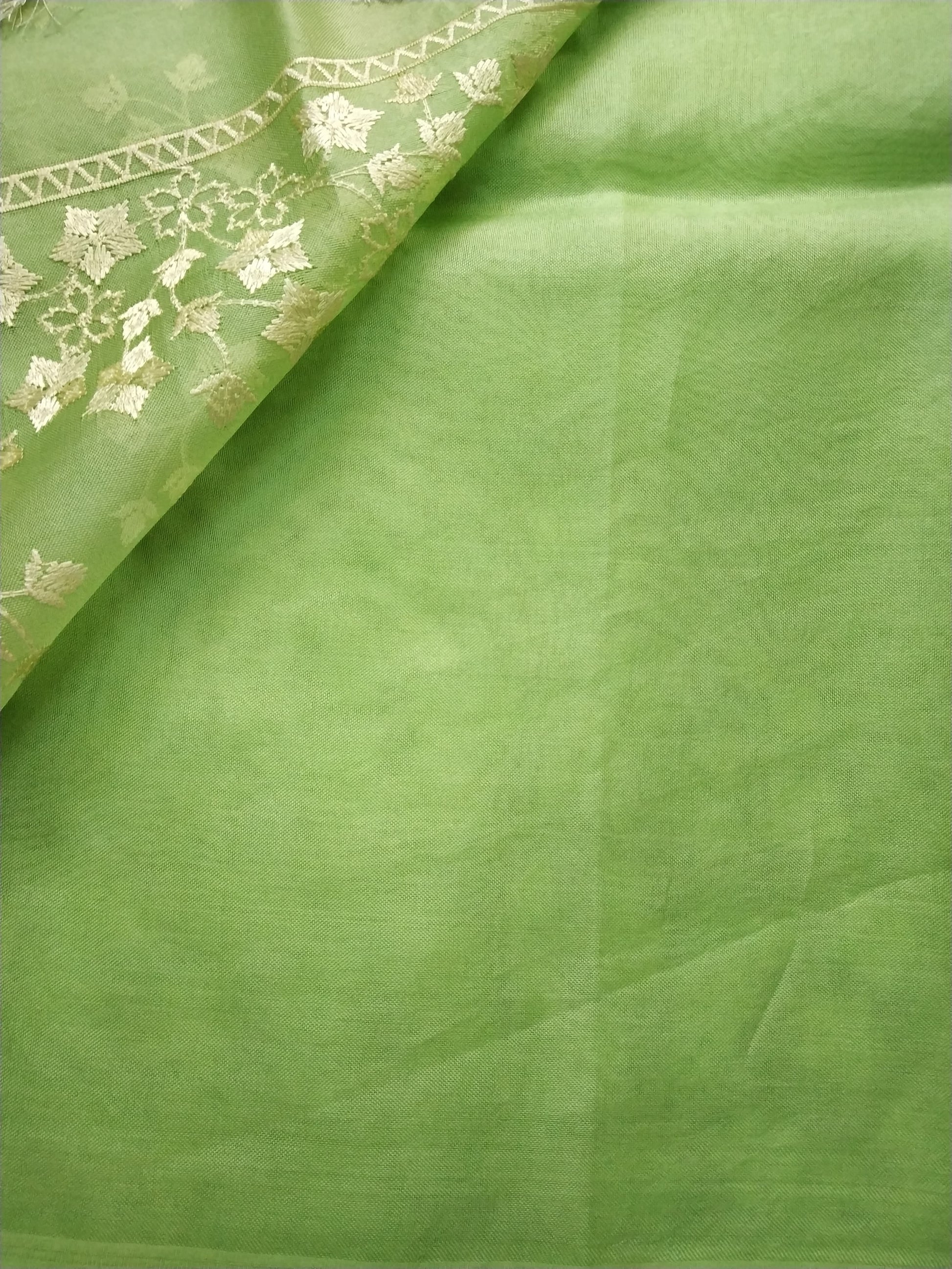 Star Inspired Organza Silk Saree Embroidery Indian saree - Saffronfashionindia