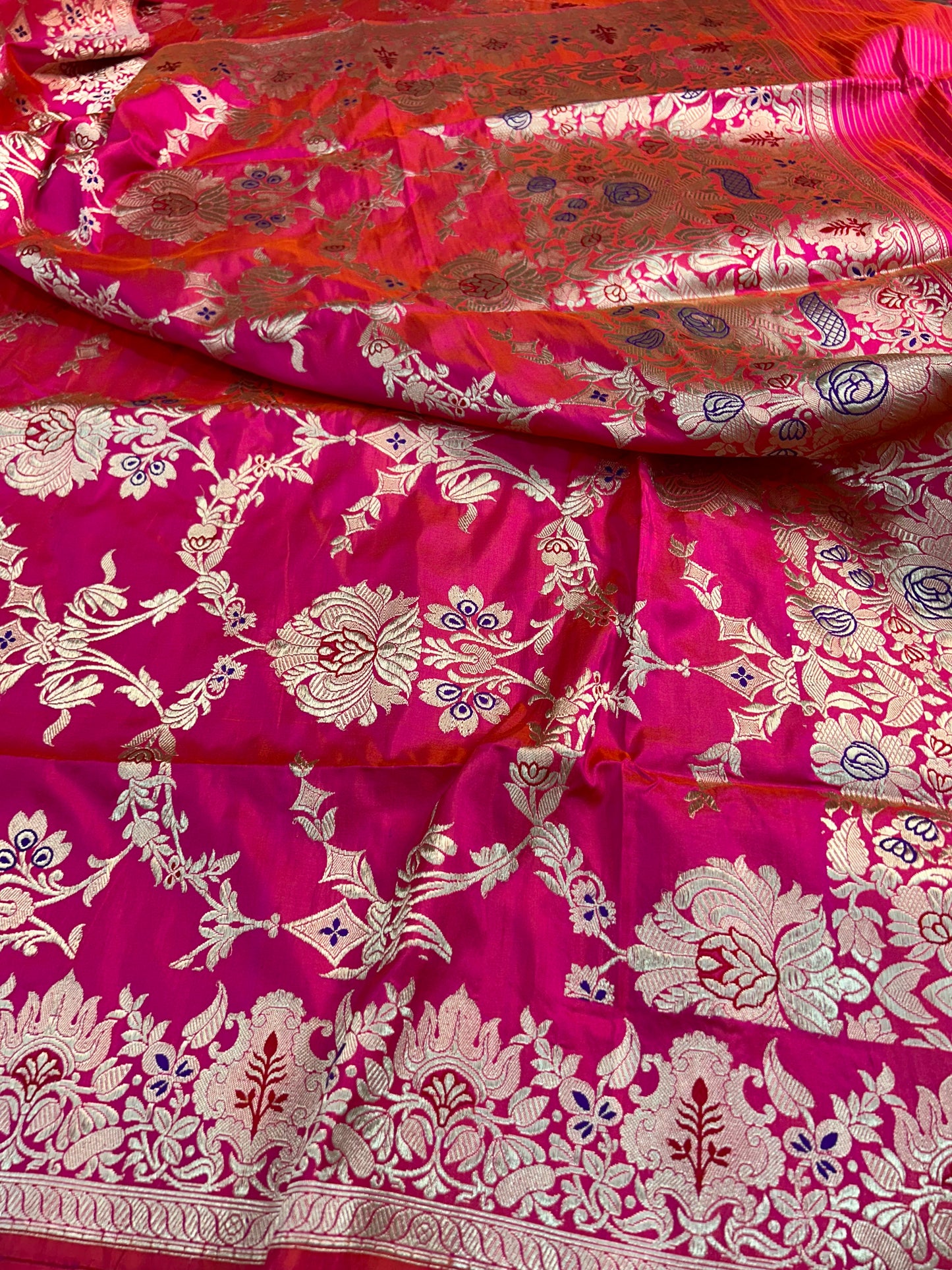 Pink kadwa saree exclusive women bridal sarees Saffronfashionindia