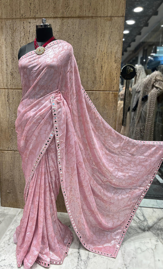 Designer sequence saree gorgeous blouse partywear sarees SaffronFashion