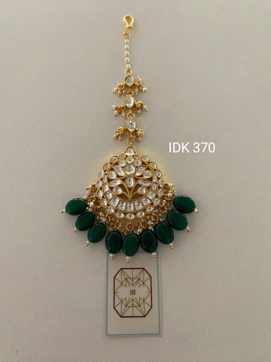 Mahima Kundan tikka Indian traditional Beautiful Tikka - Saffronfashionindia