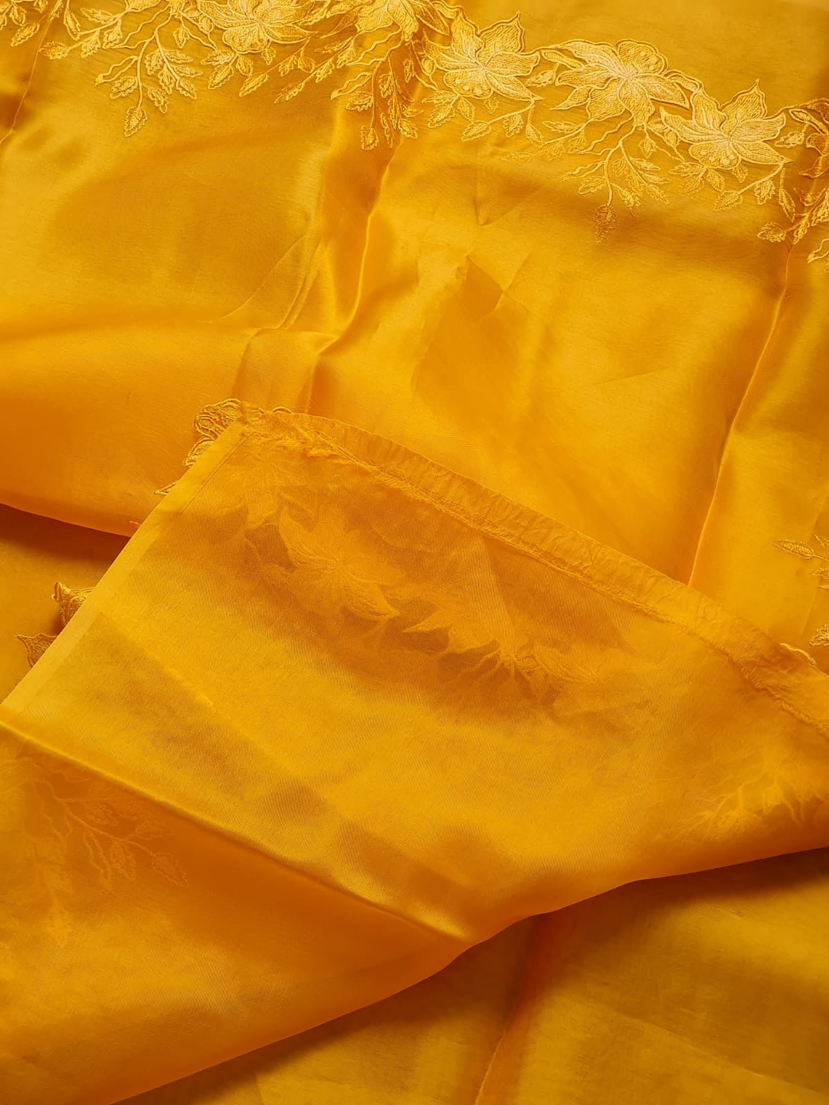 Ivisha Organza silk saree Indian wedding sarees blouse SaffronFashion