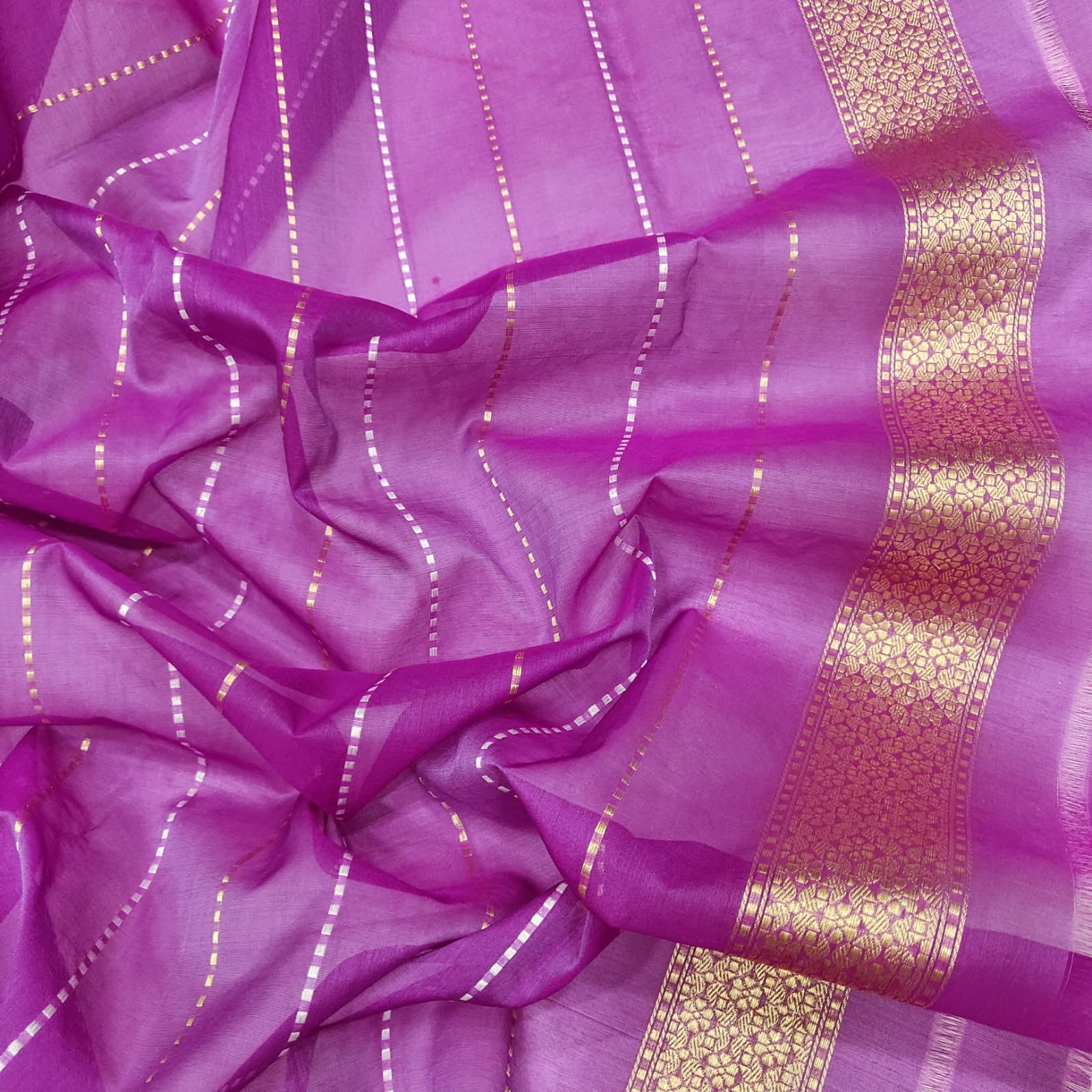 Vamia kora exclusive handwoven saree - Saffronfashionindia
