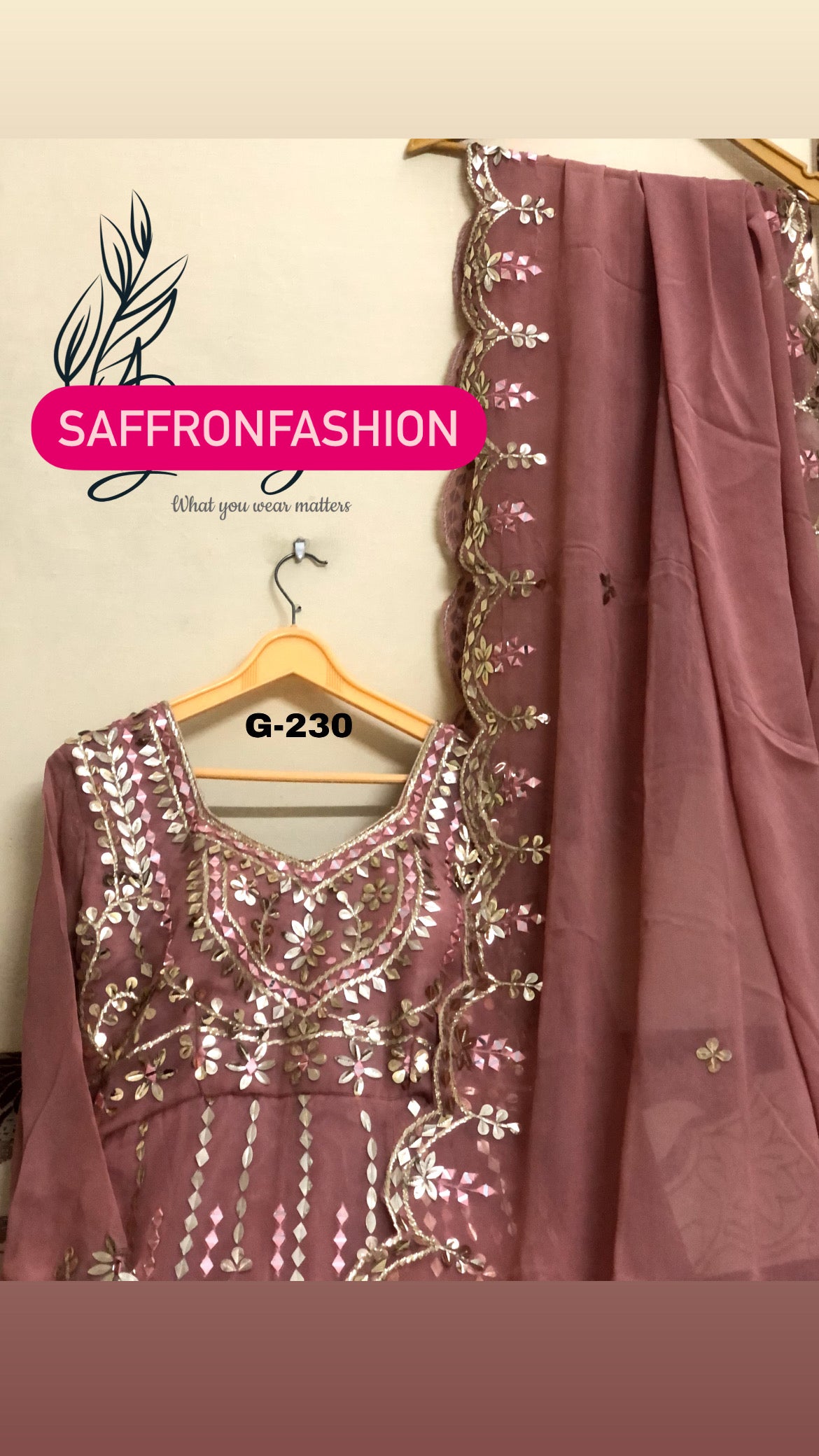 Bridal weddding dress Anarkali style dress Pakistani dresses - Saffronfashionindia