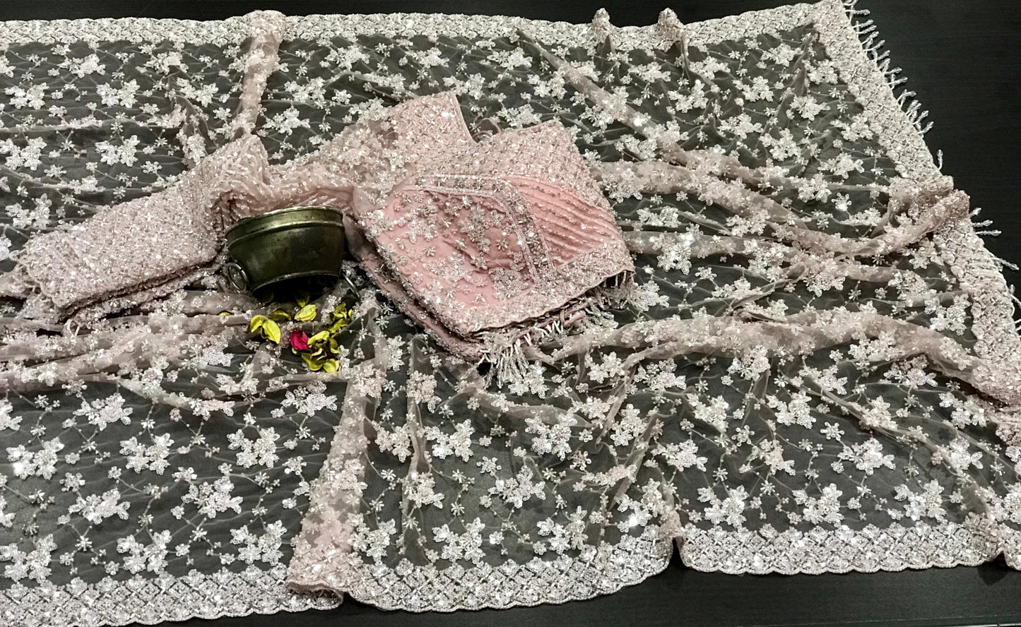 Designer net saree stylish sari blouse wedding sarees SaffronFashion