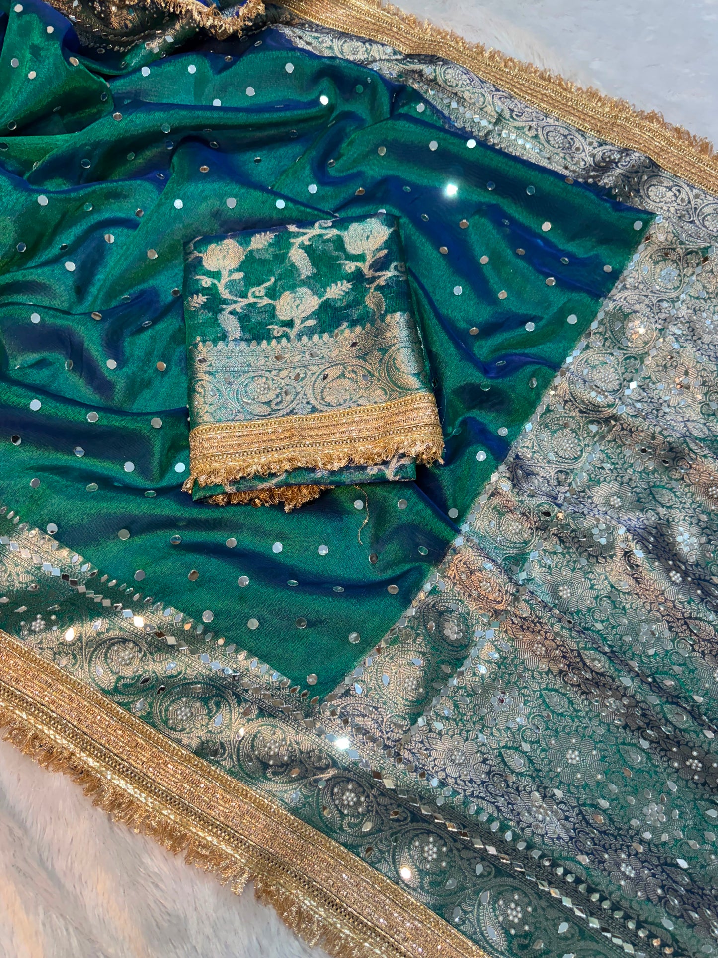 Chaand sitara saree wedding sarees Indian sari blouse SaffronFashion