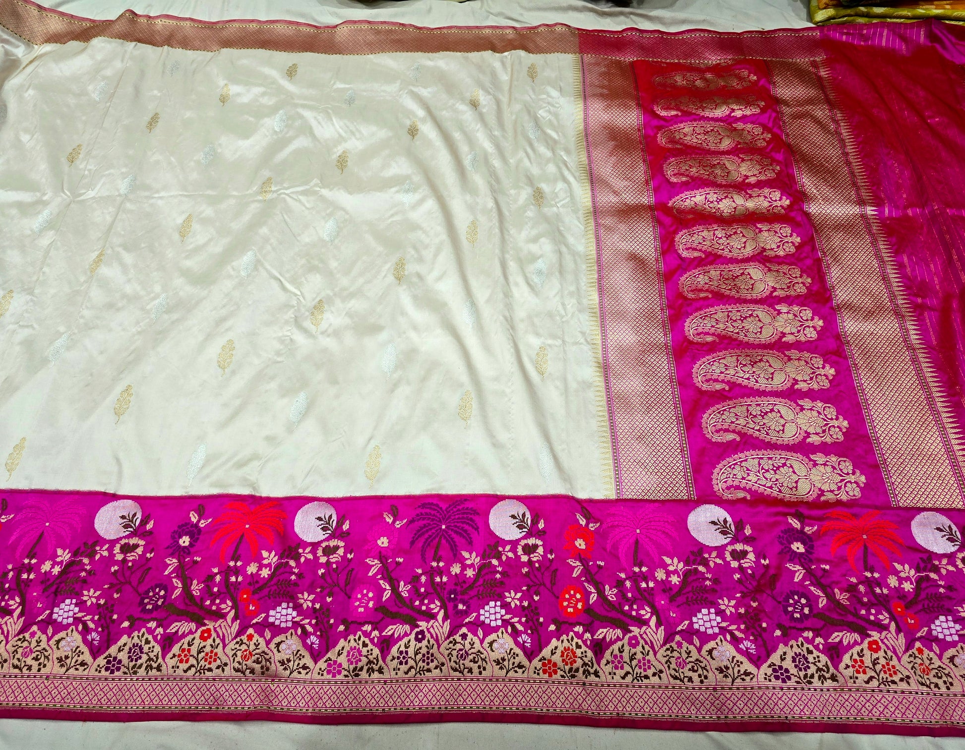 Vintage Banarsi kadwa saree Indian sarees women sari blouse SaffronFashion