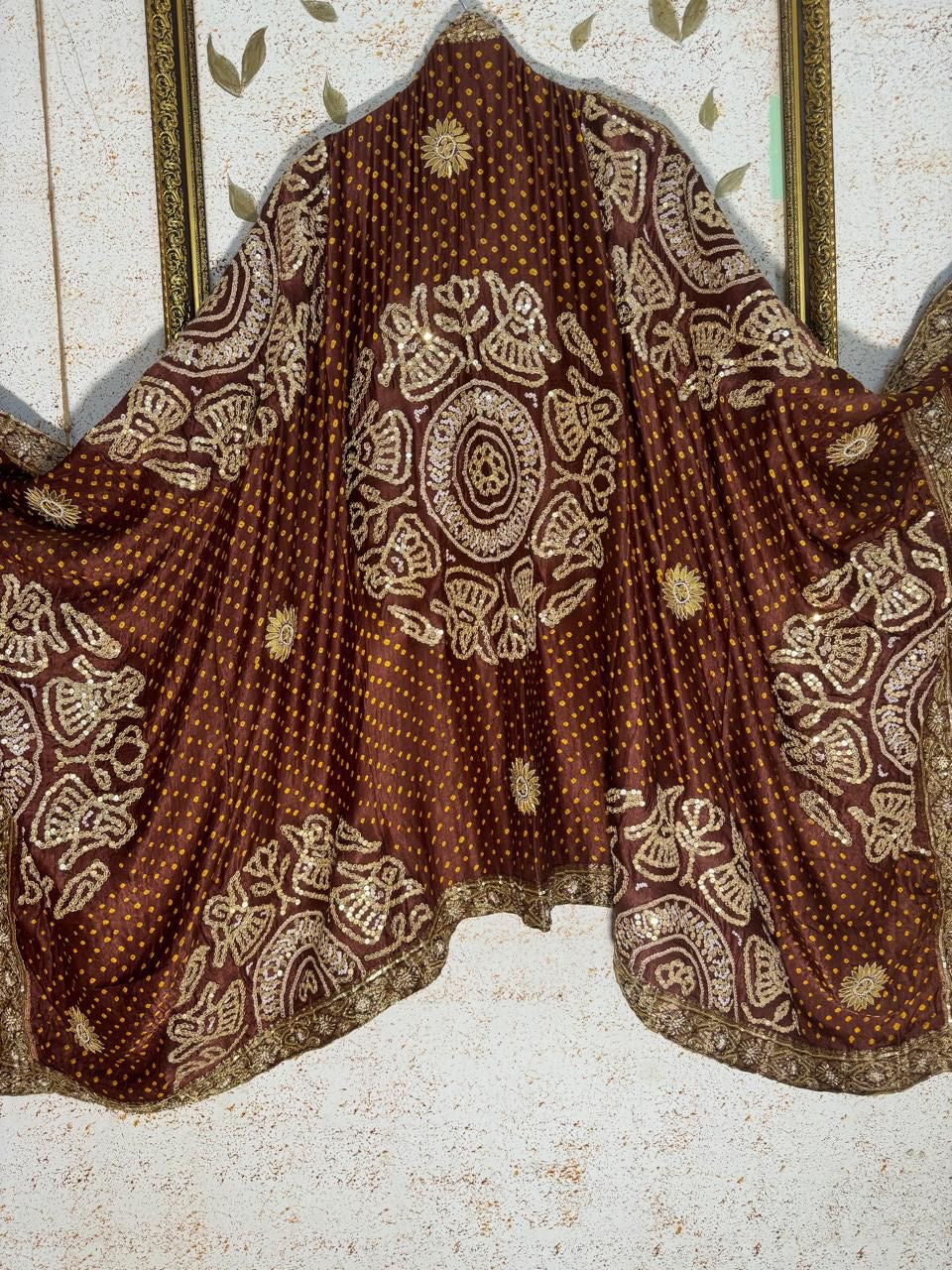 Monasila Gajji silk dupatta traditional dupattas Indian dupatta - Saffronfashionindia
