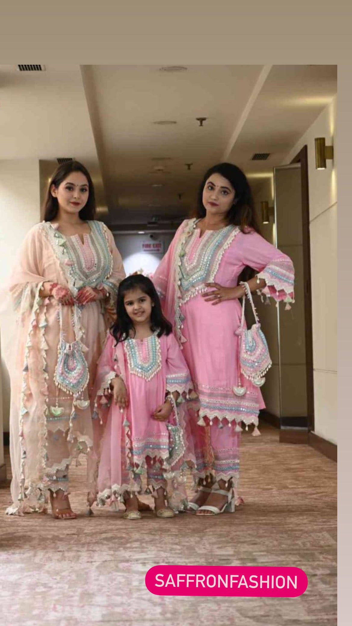 Indian Pakistani dress women Salwar pant dupatta - Saffronfashionindia