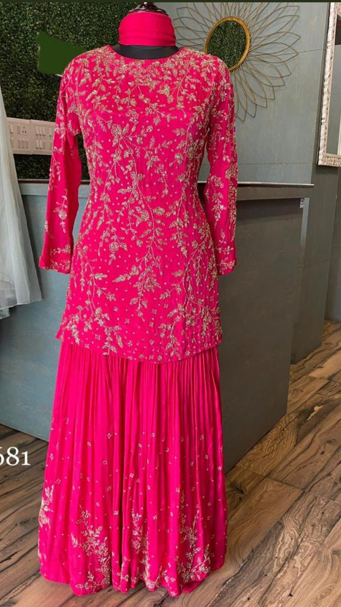 Women Gharara Set Indian Partywear Dress - Saffronfashionindia
