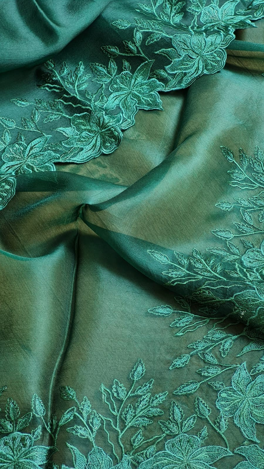 Ivisha Organza silk saree Indian wedding sarees blouse SaffronFashion