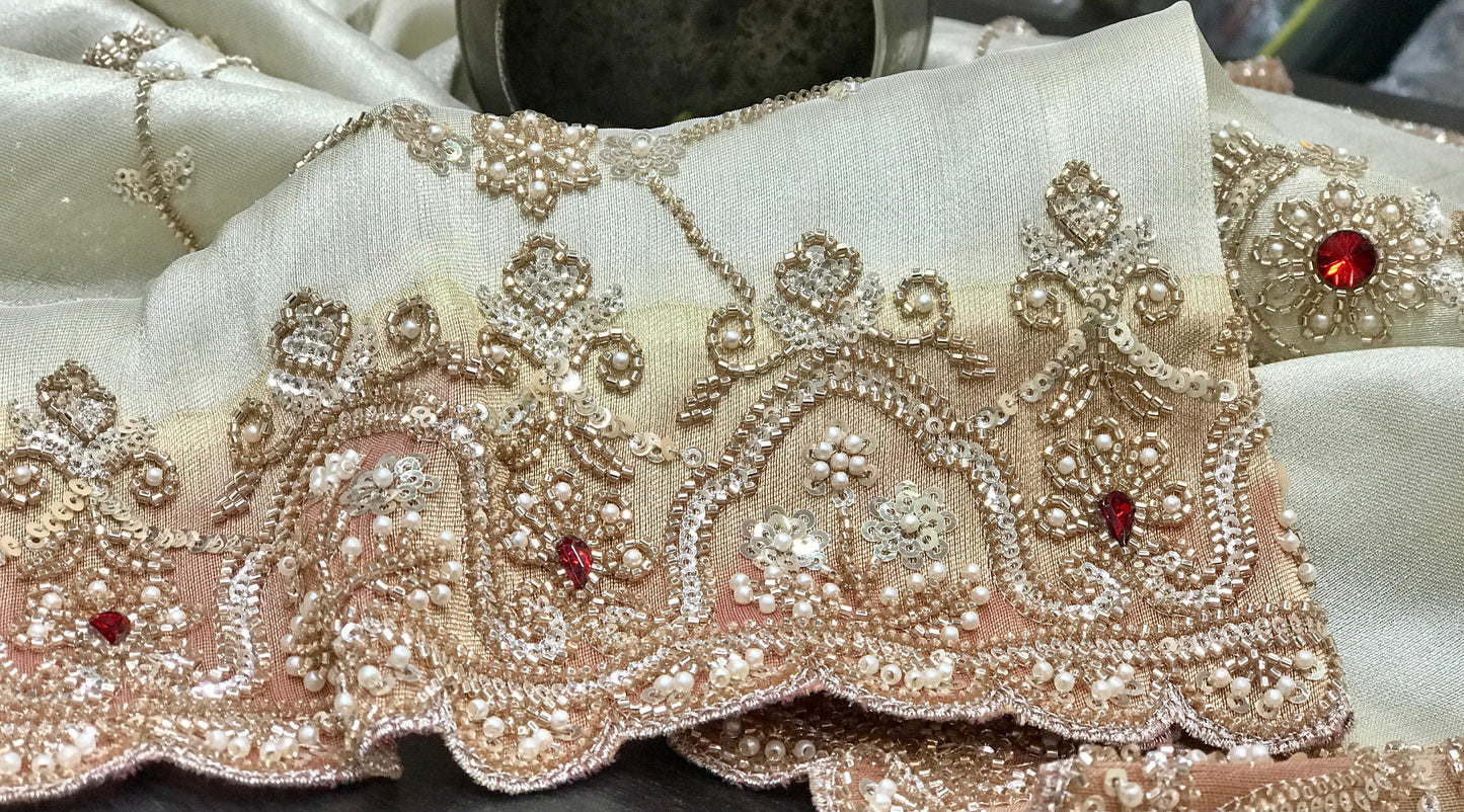 Silk Kanjeevaram saree wedding sari reception saree blouse Saffronfashionindia