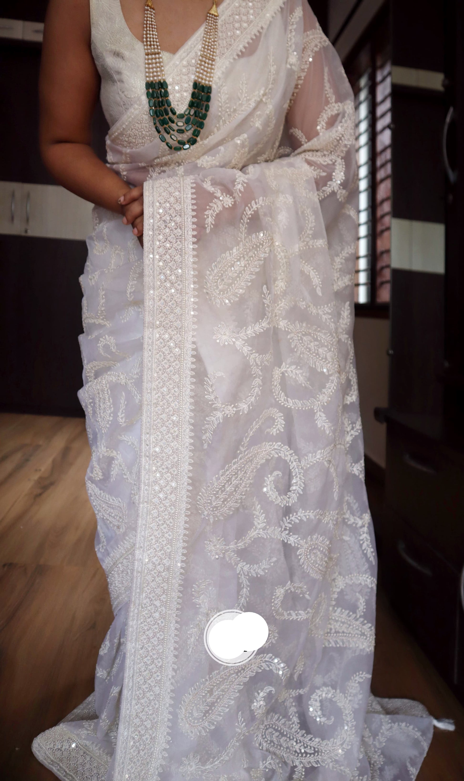 Grace organza saree luxurious saree - Saffronfashionindia