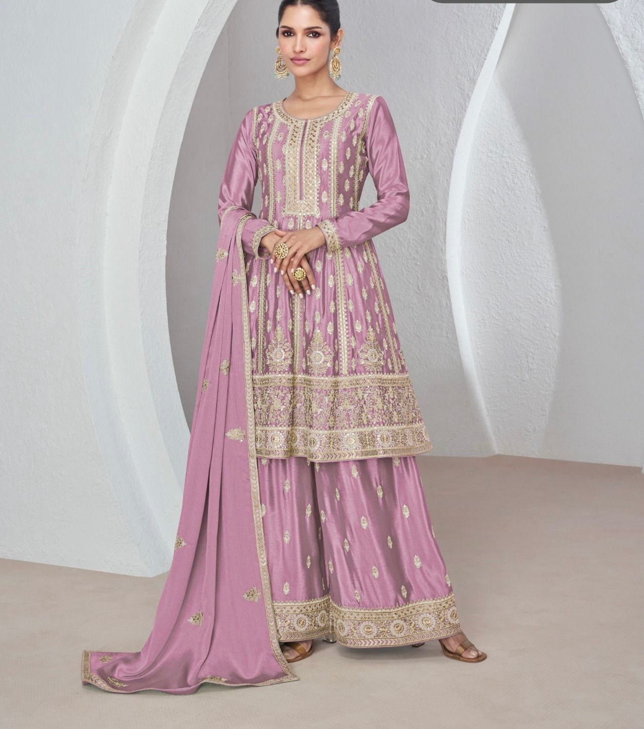 Ramania Gharara Set Indian Salwar suit - Saffronfashionindia