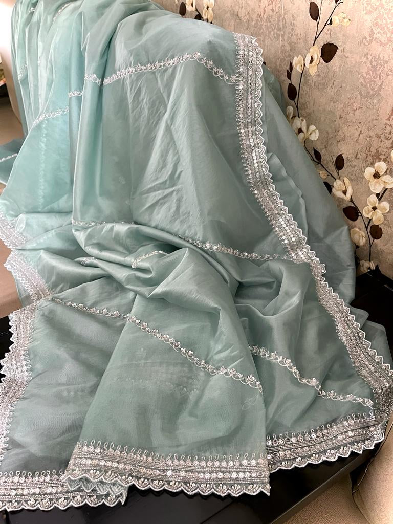 Mahi organza katdana gorgeous sarees - Saffronfashionindia