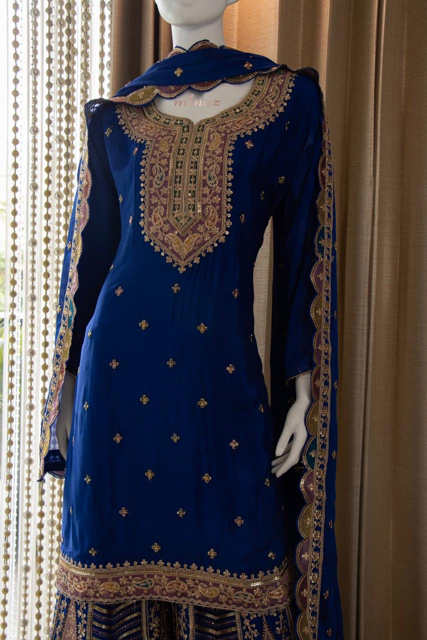 Mariama sharara gharara dress Pakistani dress - Saffronfashionindia