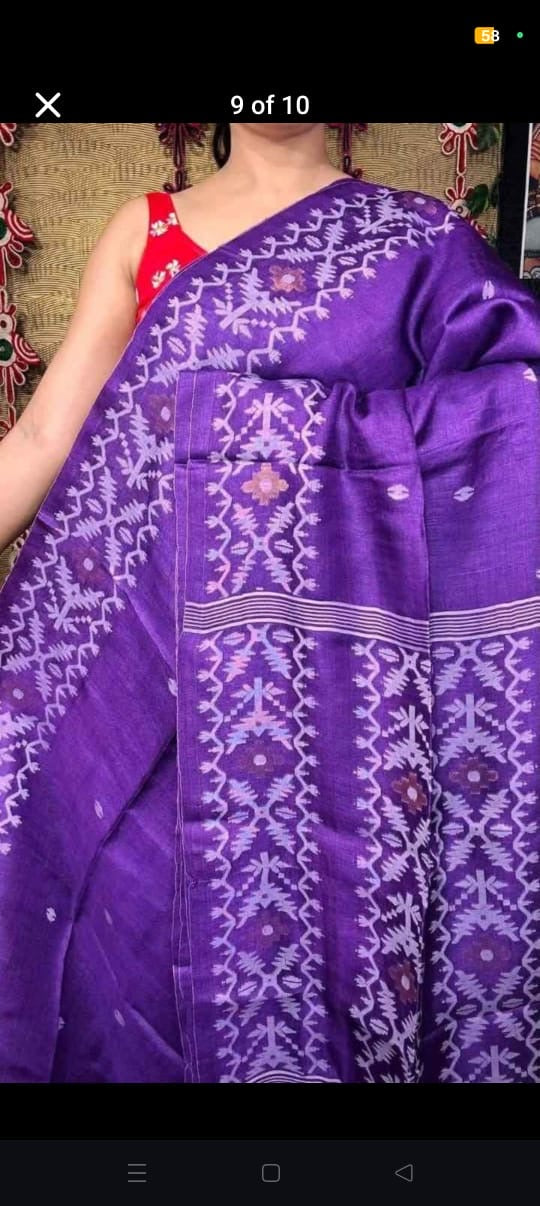 Gacchi tussar saree Indian sari women sarees Saffronfashionindia