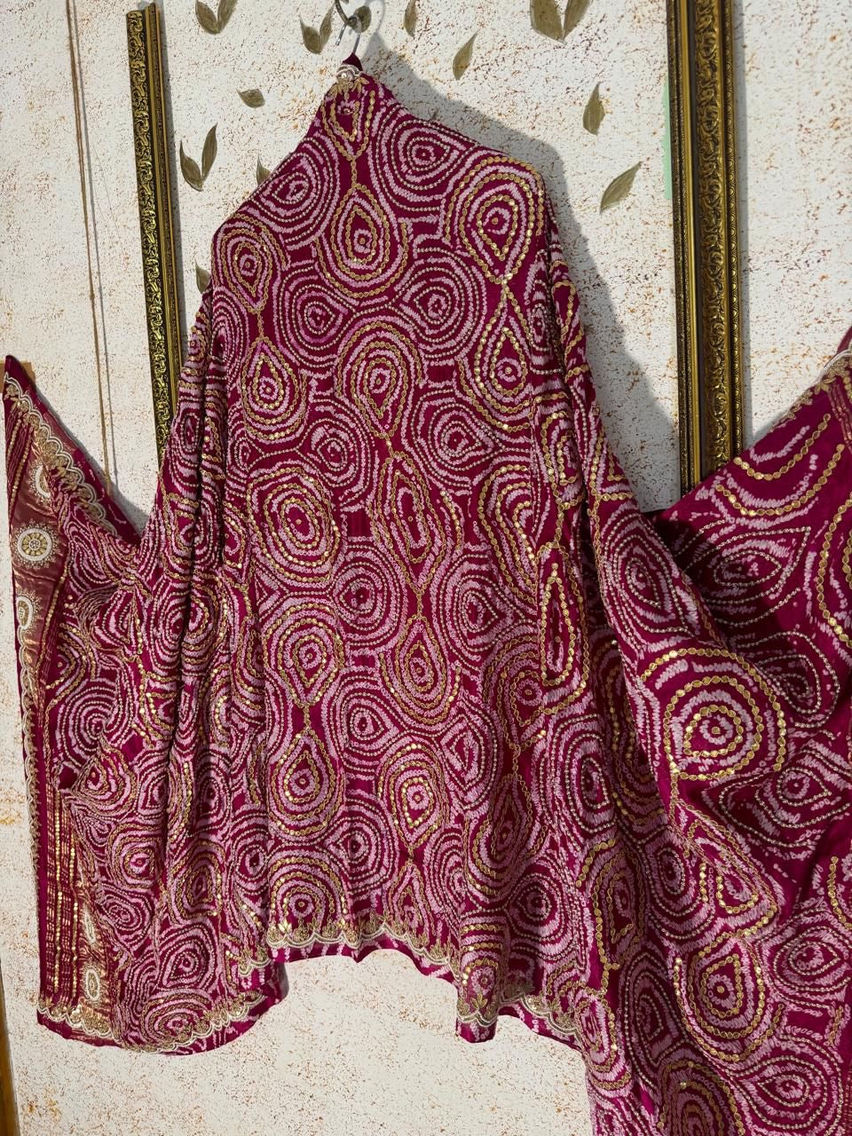 Monasila Gajji silk dupatta traditional dupattas Indian dupatta - Saffronfashionindia