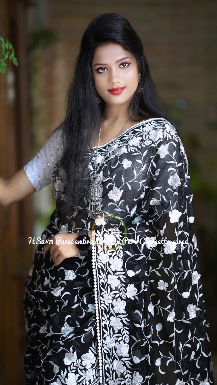 Zinahad Parsi gara indpired Royal embroidered sarees - Saffronfashionindia