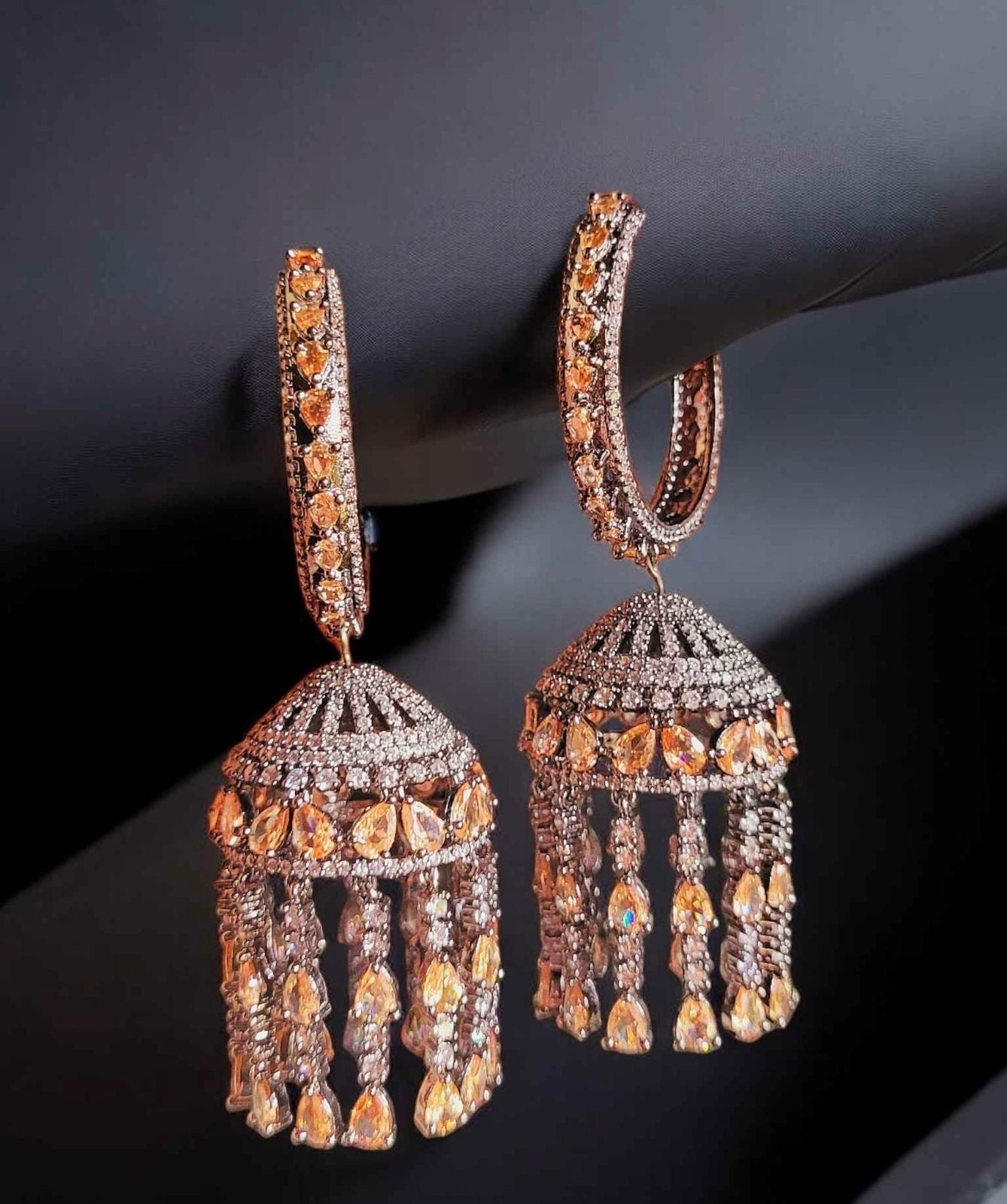 Mahiva jhumki handmade jhumki women jewellery Saffronfashionindia