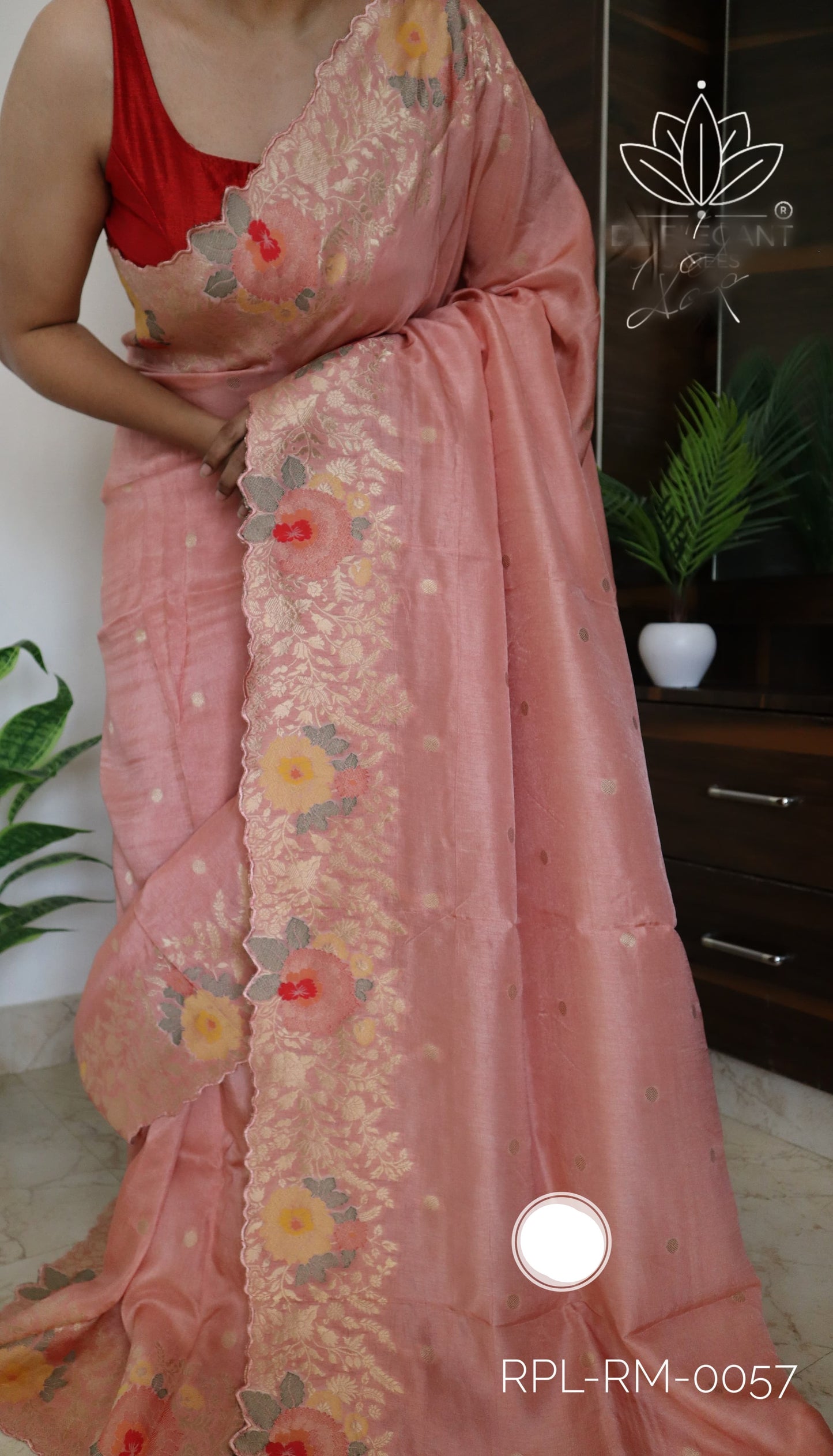 Meenakari munga silk saree women sari blouses - Saffronfashionindia